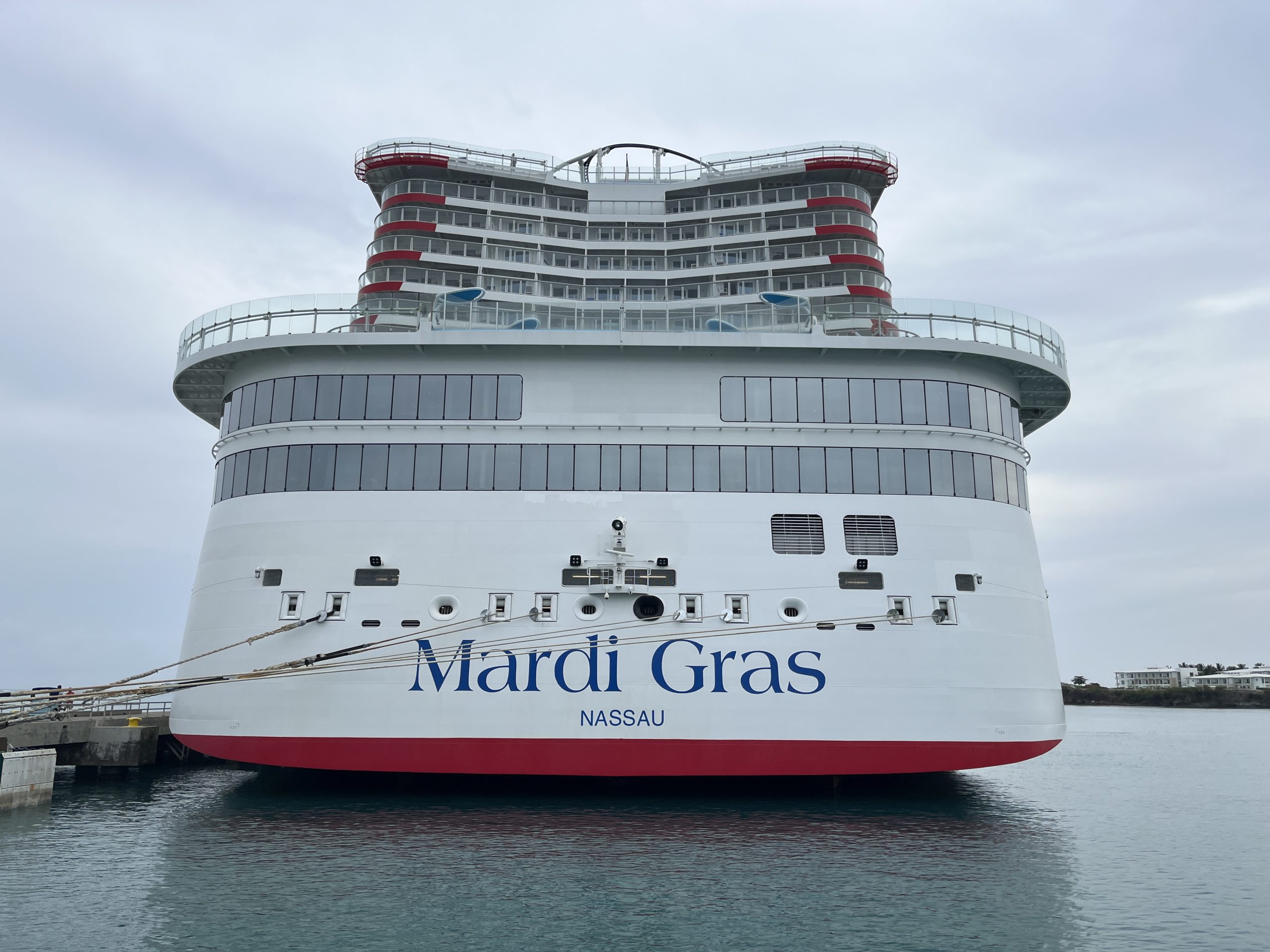 Mardi Gras docked in Amber Cove