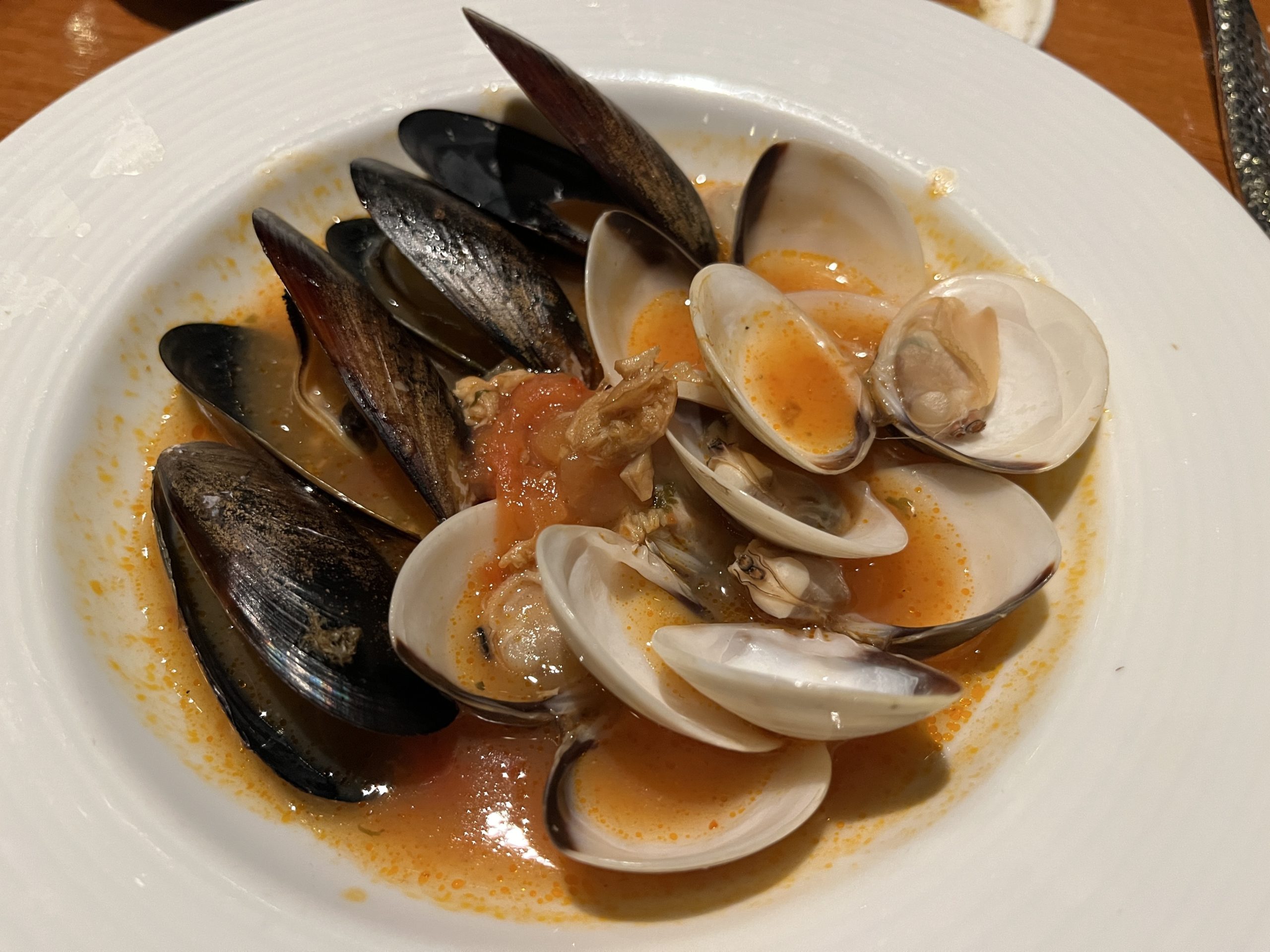 Mussels and Clams from Cucina del Capitano on Mardi Gras