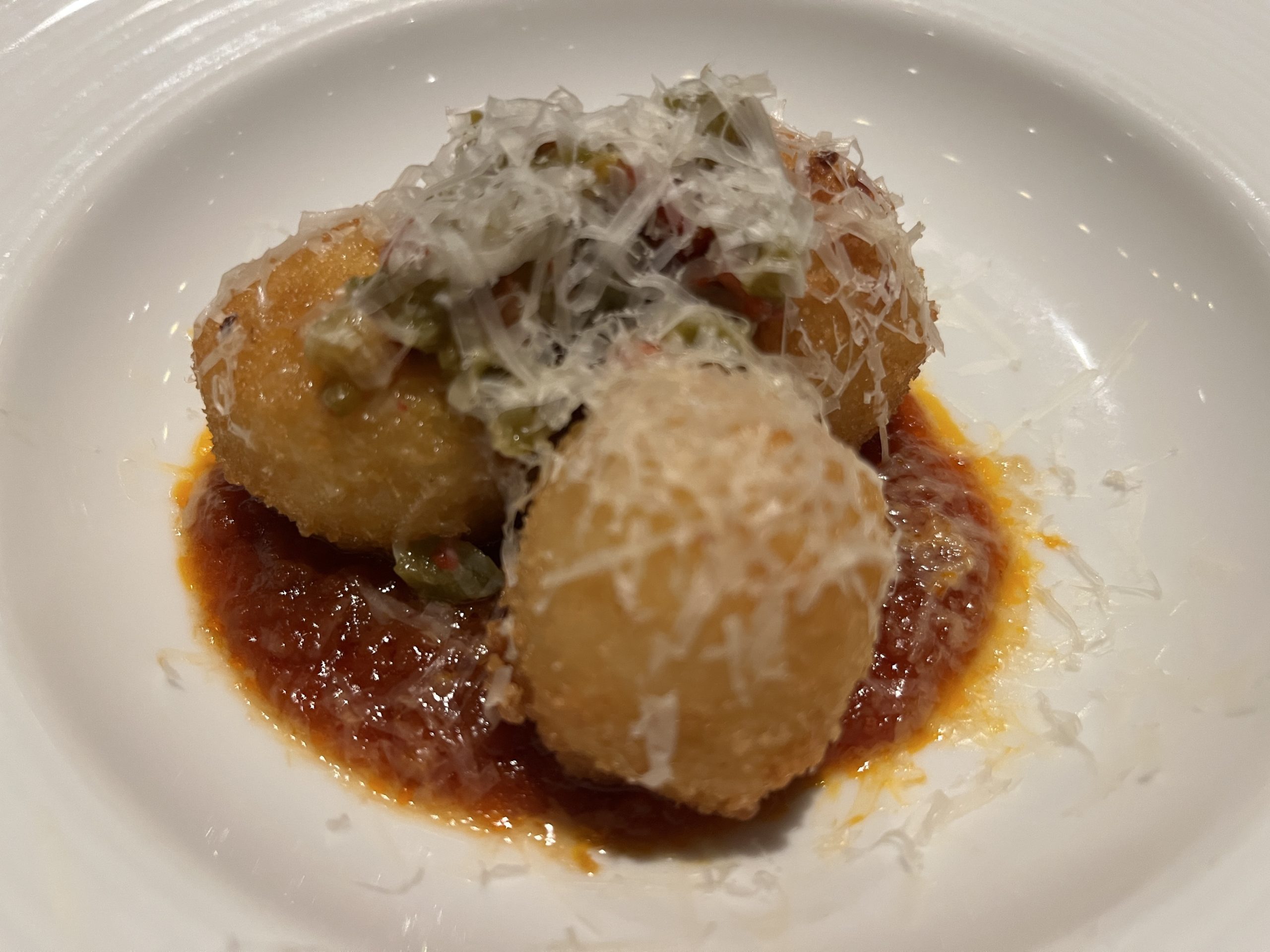 Arancini from Cucina del Capitano on Mardi Gras