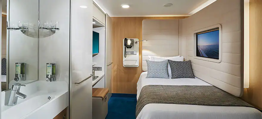 A solo studio stateroom from Norwegian Cruise Line