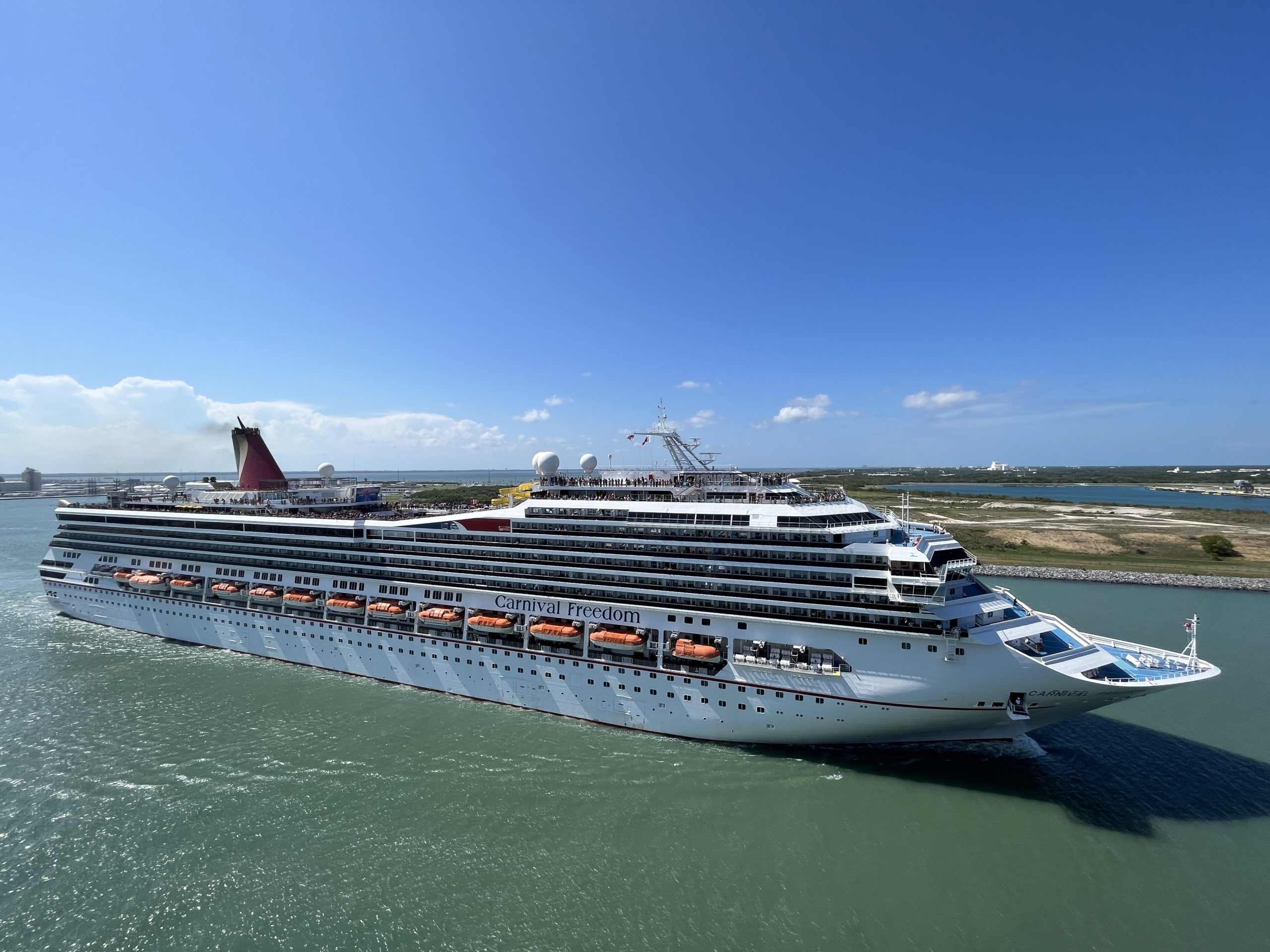 Carnival Freedom leaving Port Canaveral on May 13, 2023