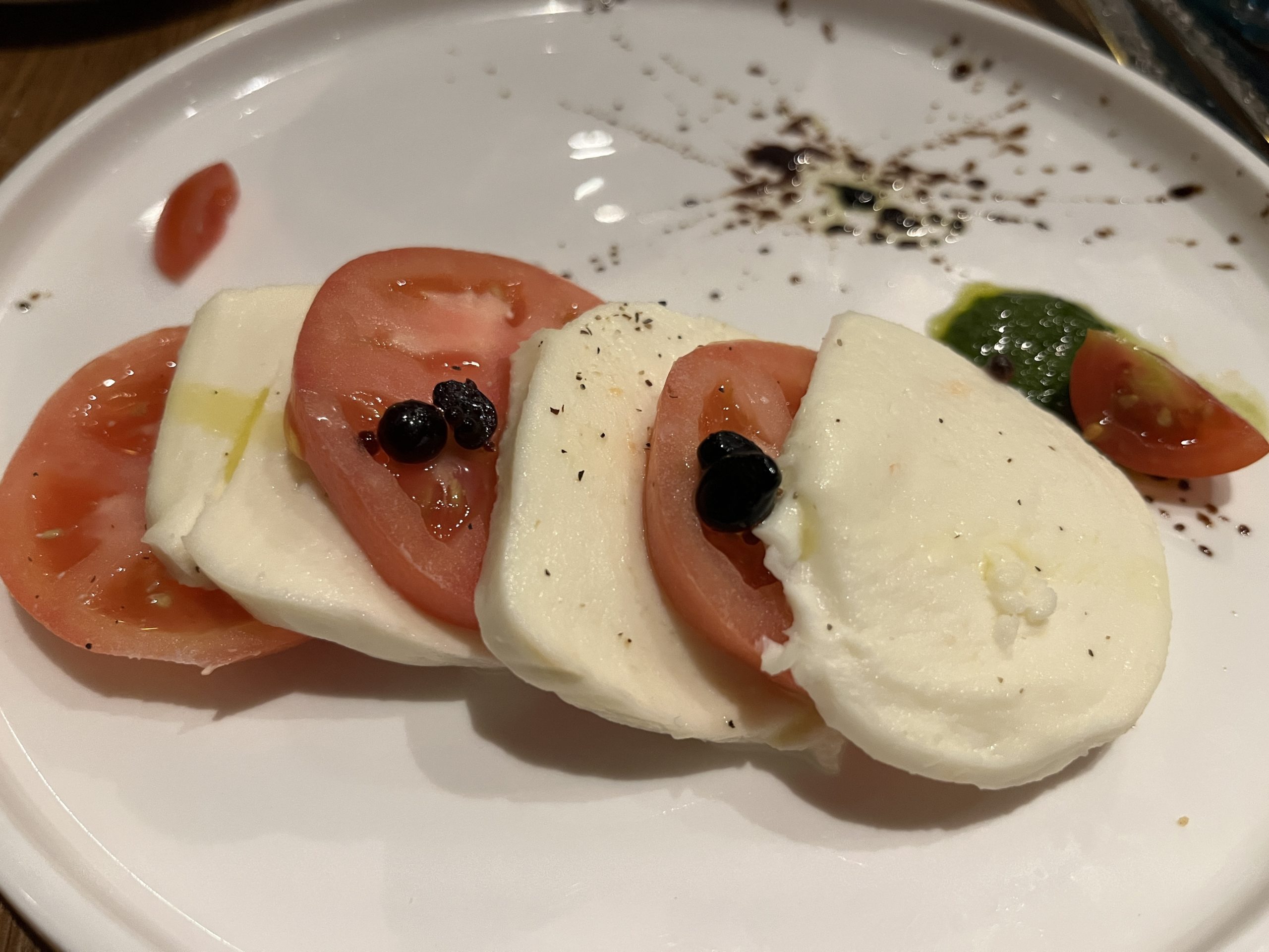 Caprese Salad from Cucina del Capitano on Carnival's Mardi Gras