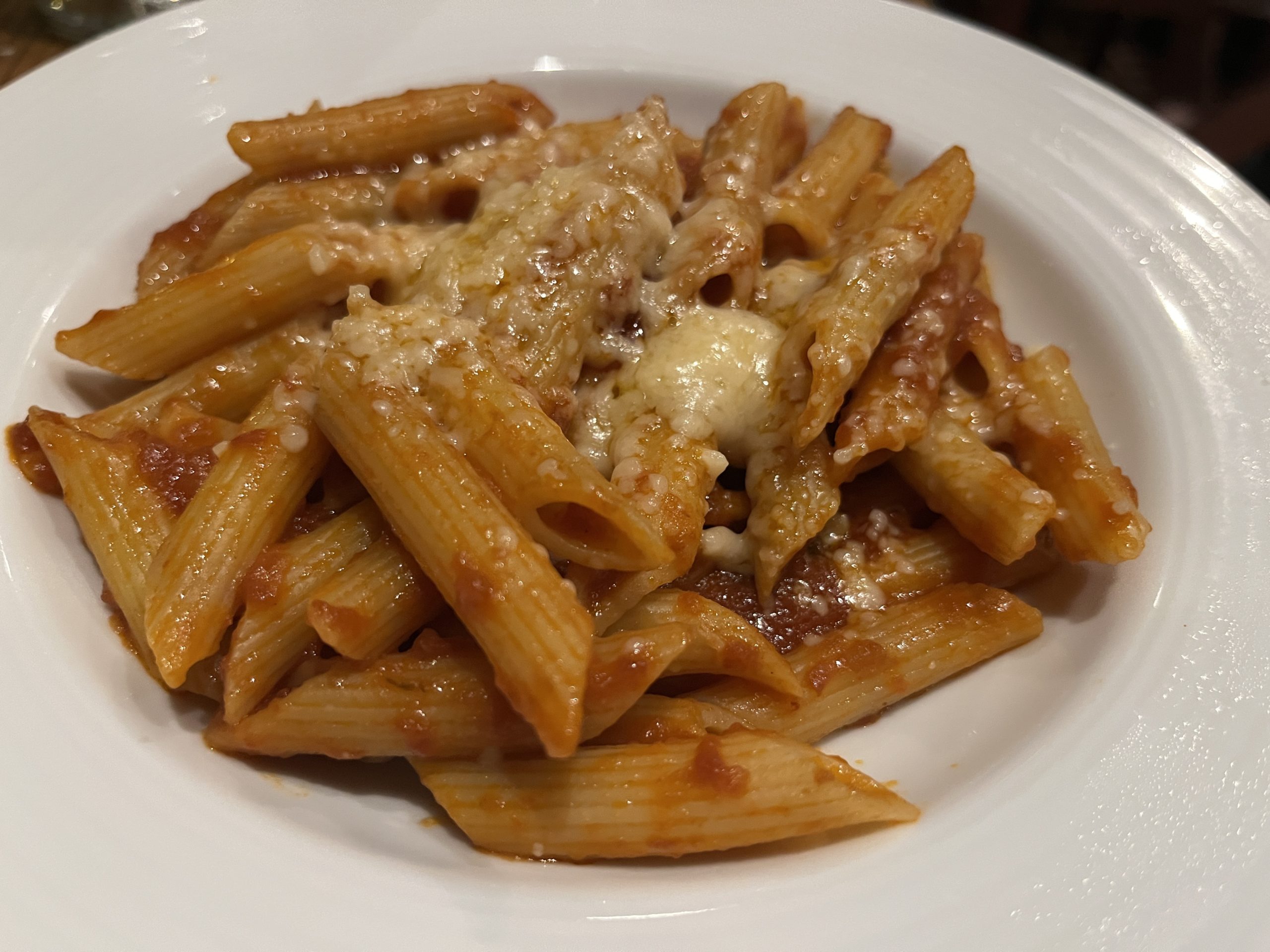 Penne Pasta from Cucina del Capitano on Carnival's Mardi Gras