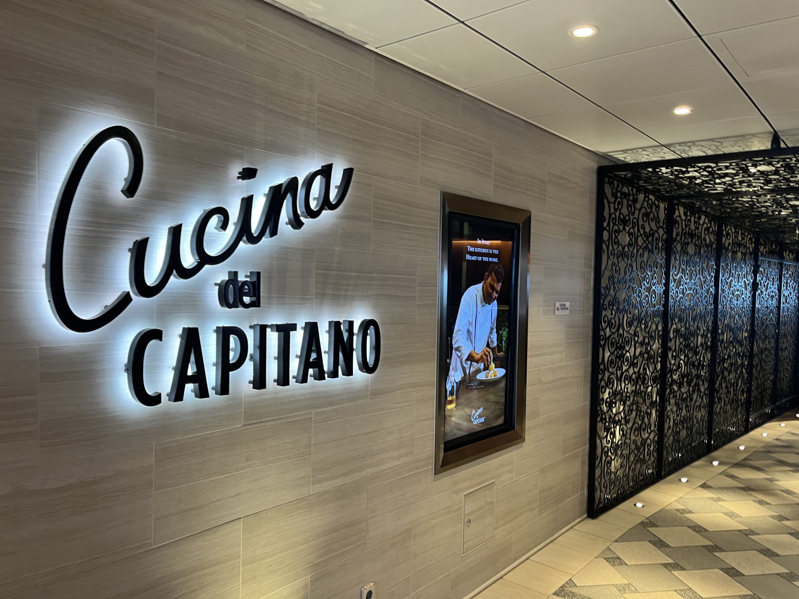 Cucina del Capitano on Carnival's Mardi Gras