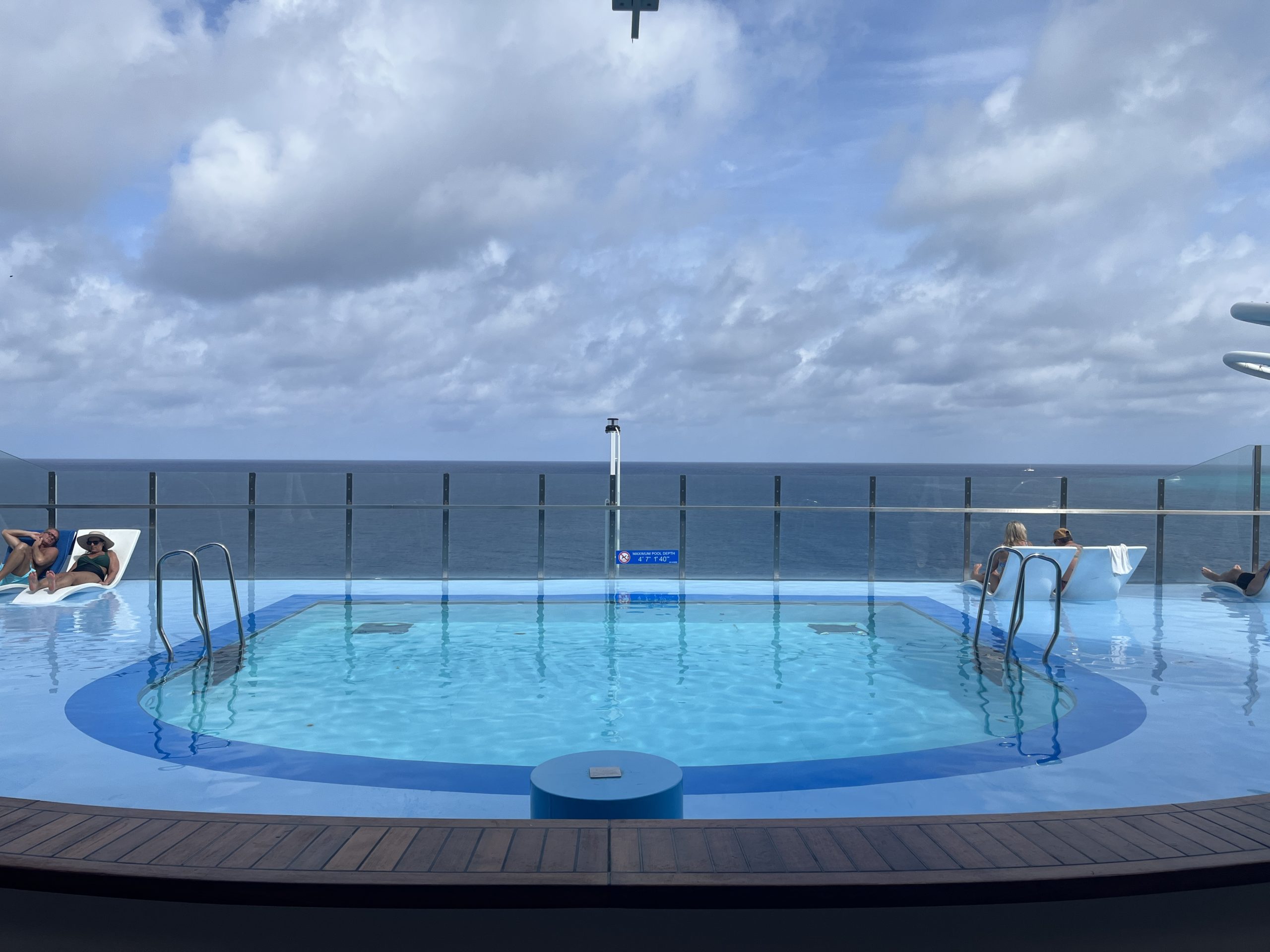 Pool and outdoor areas on Carnival's Mardi Gras