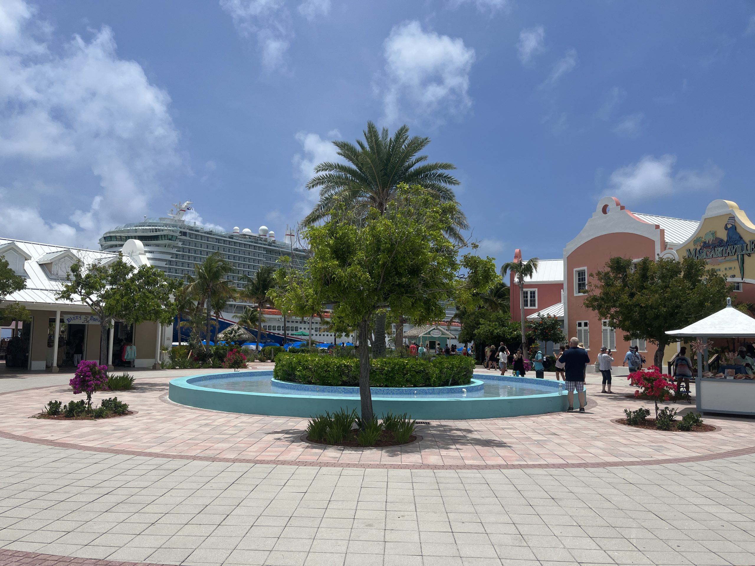 Shops around the Grand Turk cruise terminal