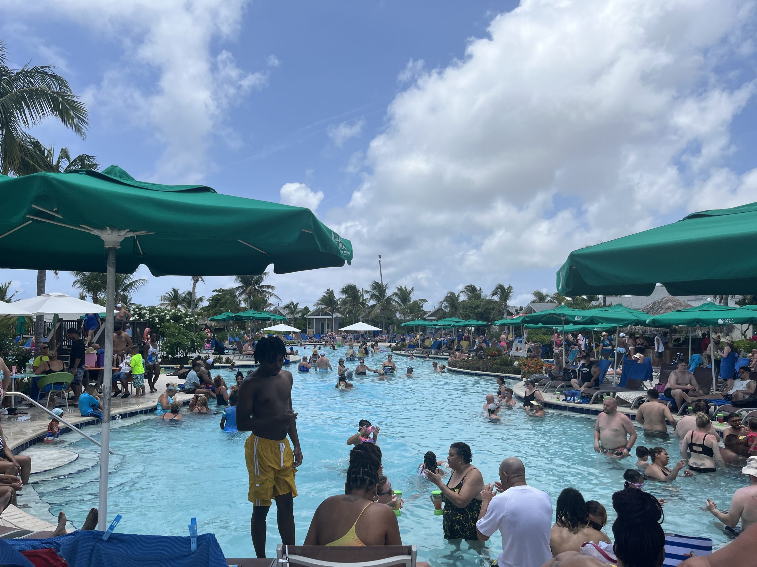 The pool area at Margaritaville in Grand Turk