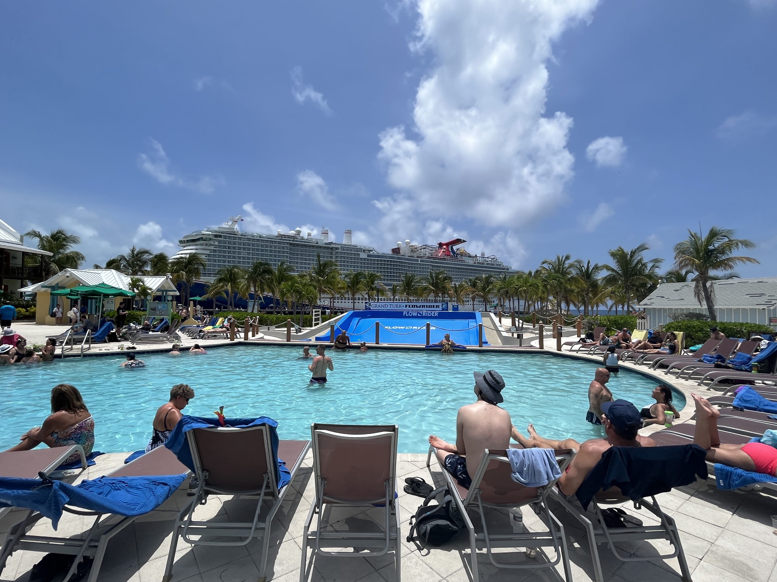 The pool area at Margaritaville in Grand Turk