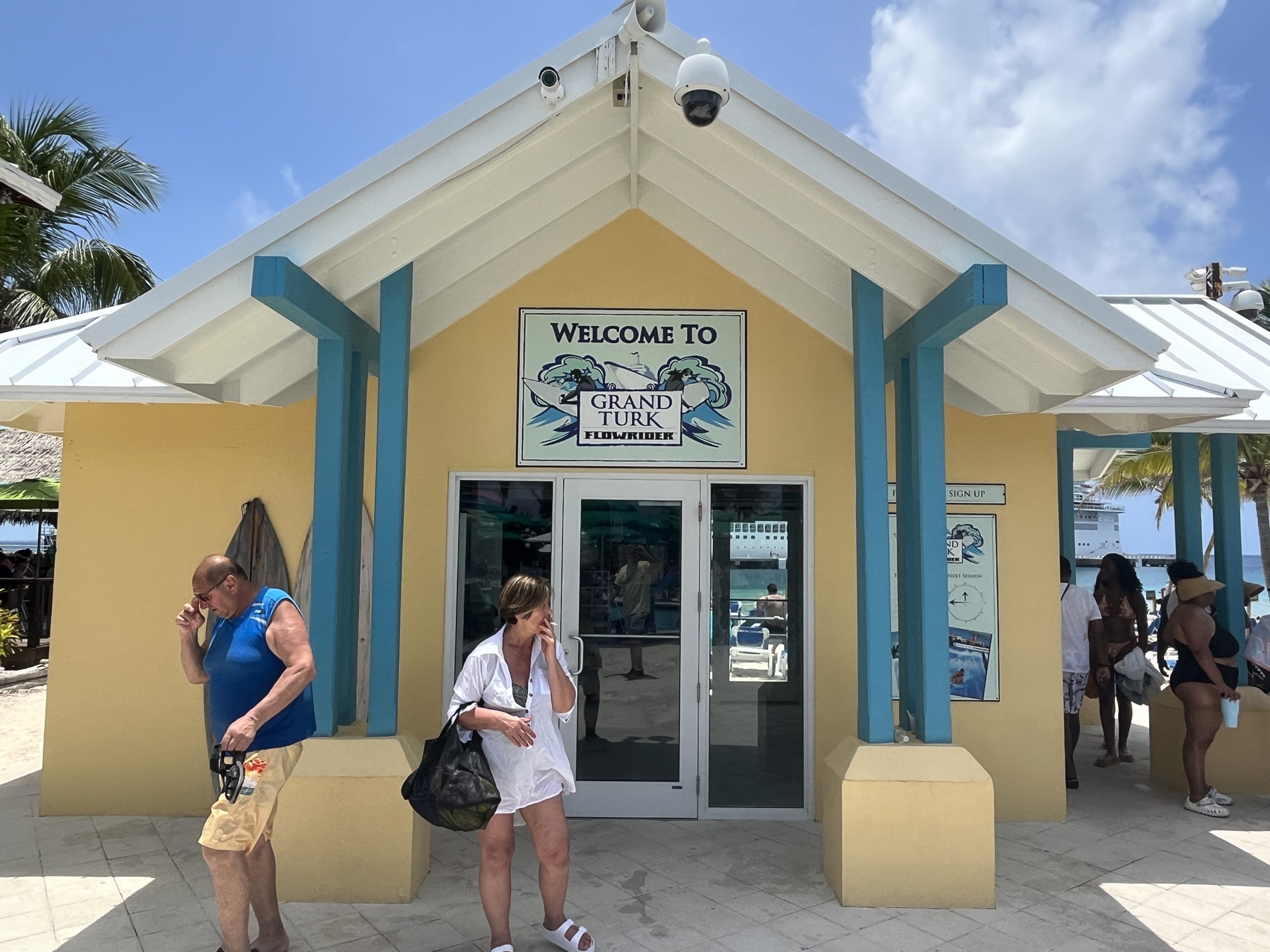 Shops around the Grand Turk cruise terminal