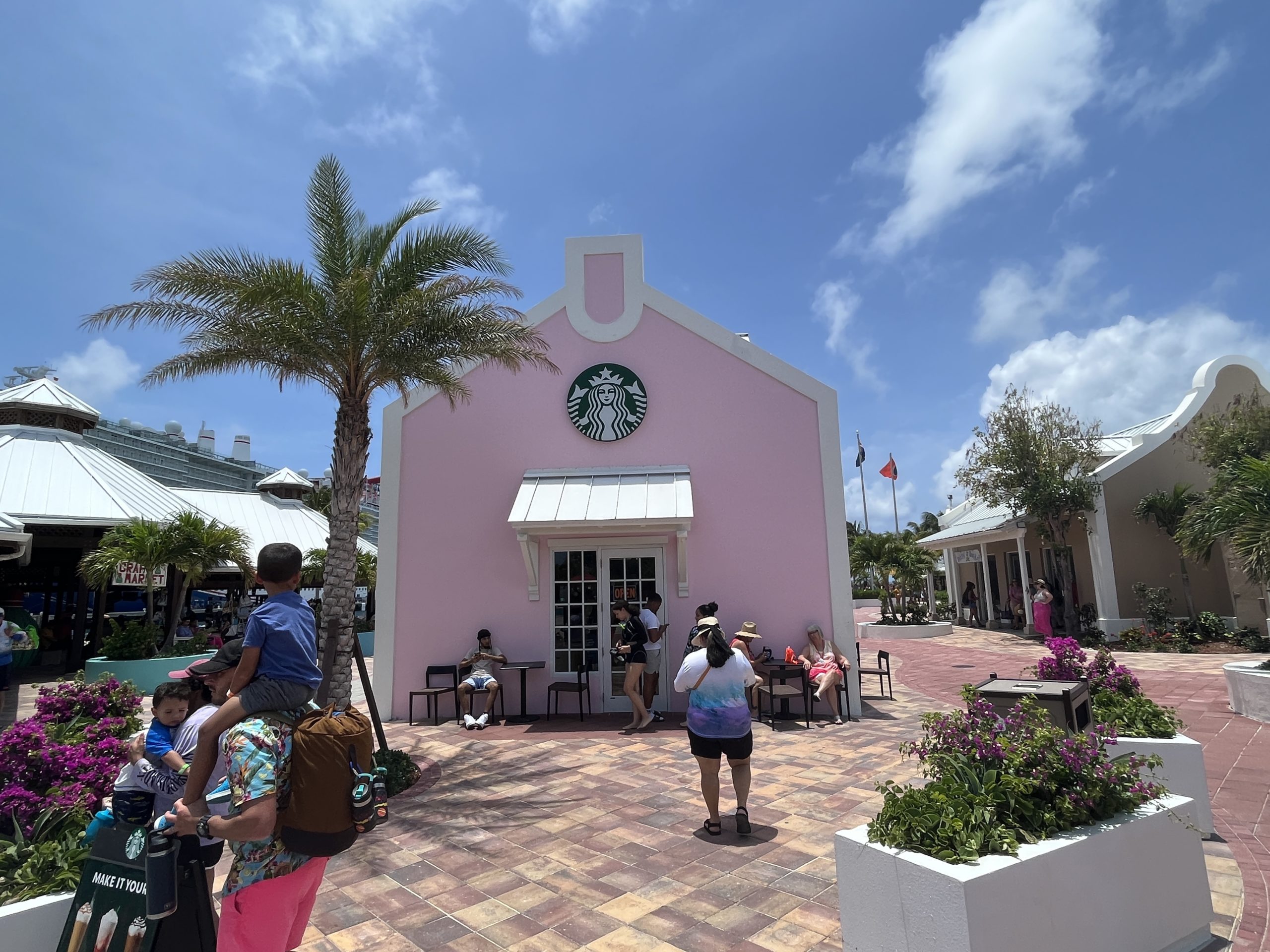 Shops around the Grand Turk cruise terminal