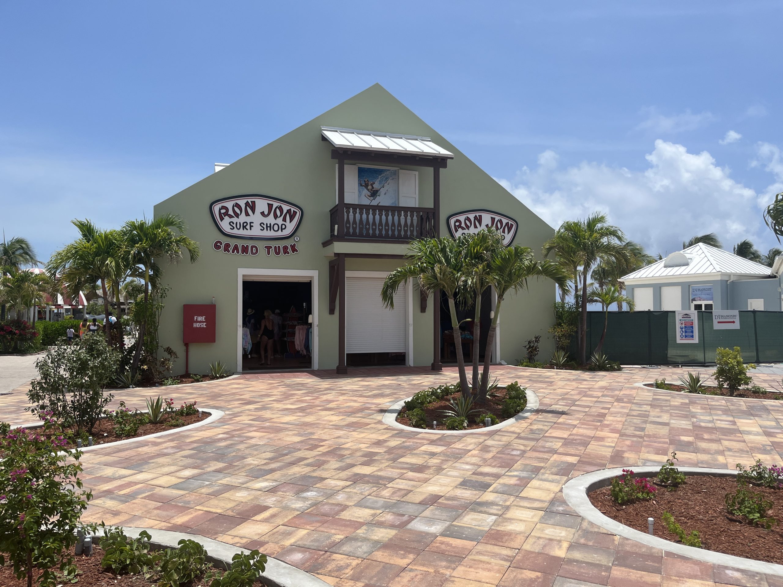 Shops around the Grand Turk cruise terminal