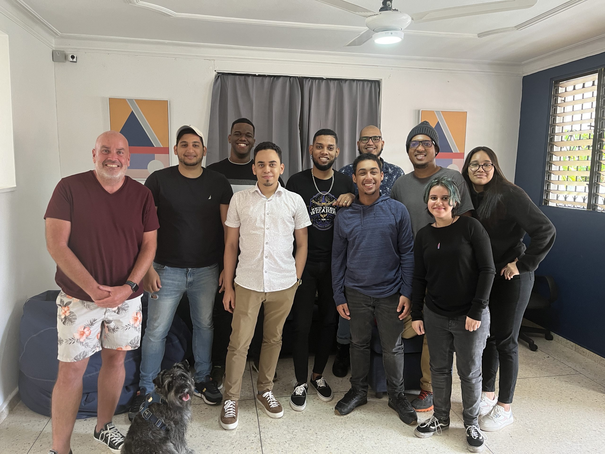 Me and some of our programming team at our Dominican Republic office