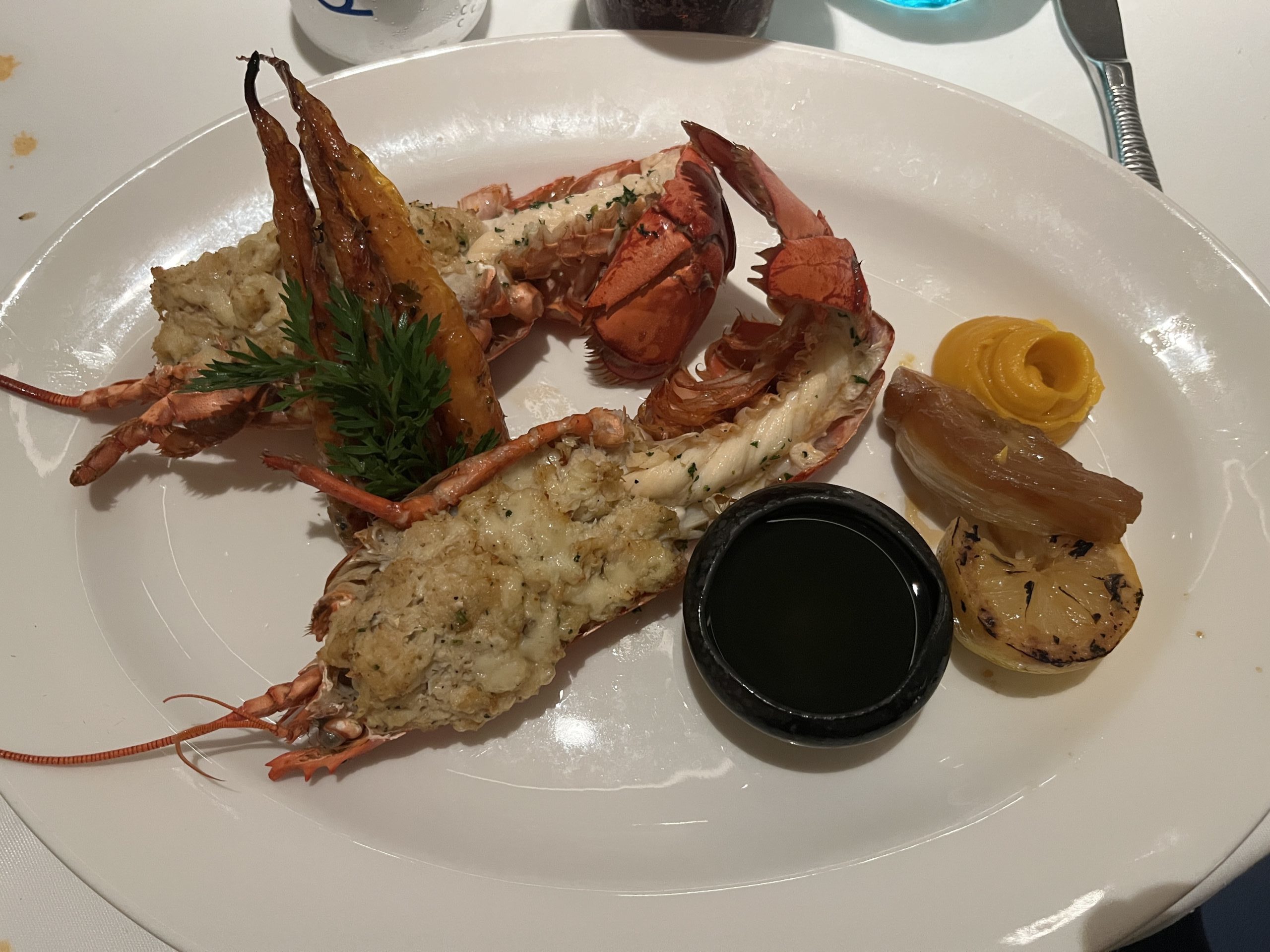 Crab Stuffed Lobster Tail Imperial from Rudi's Seagrill on Mardi Gras