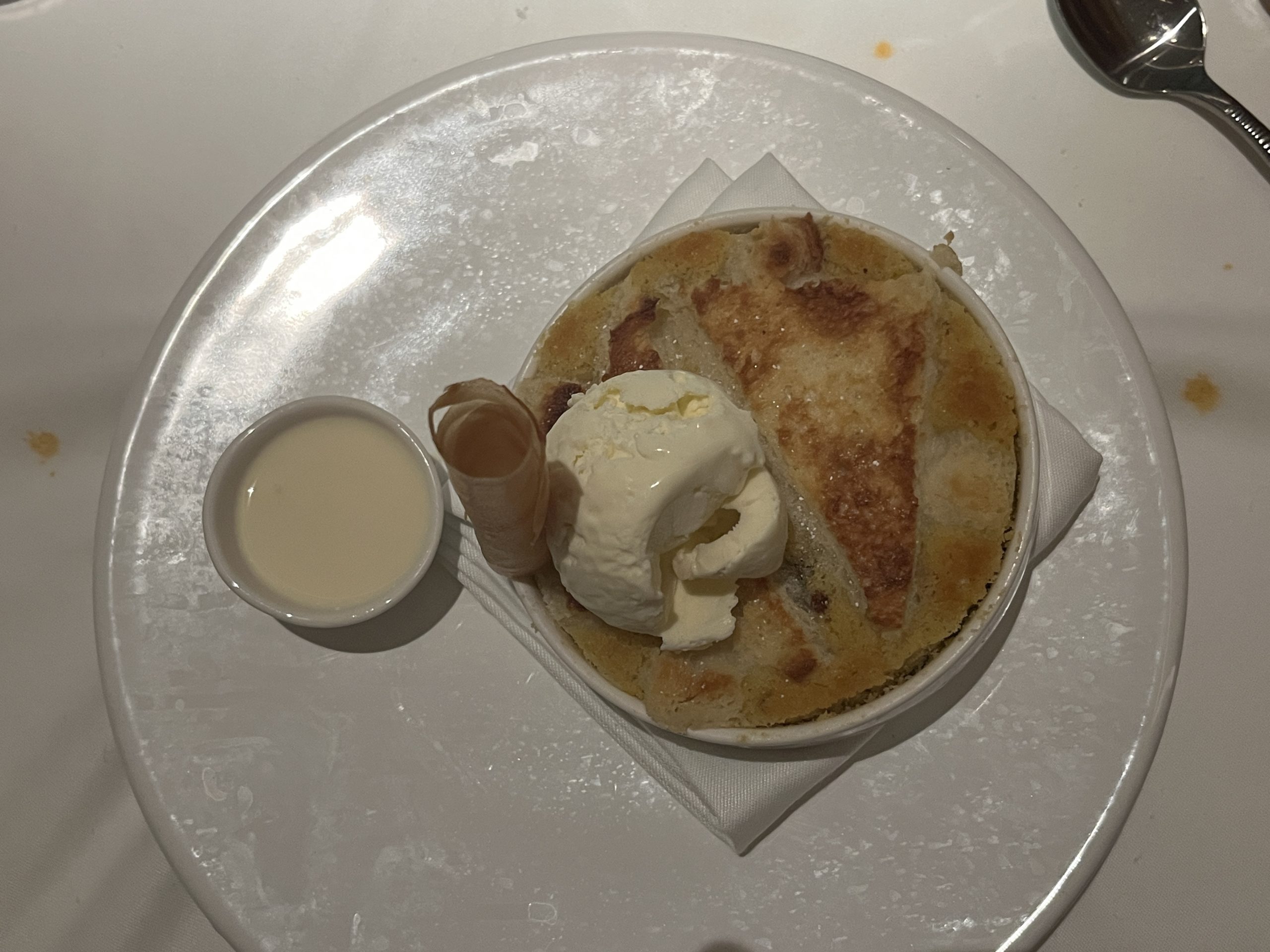 Bread Pudding from Rudi's Seagrill on Mardi Gras