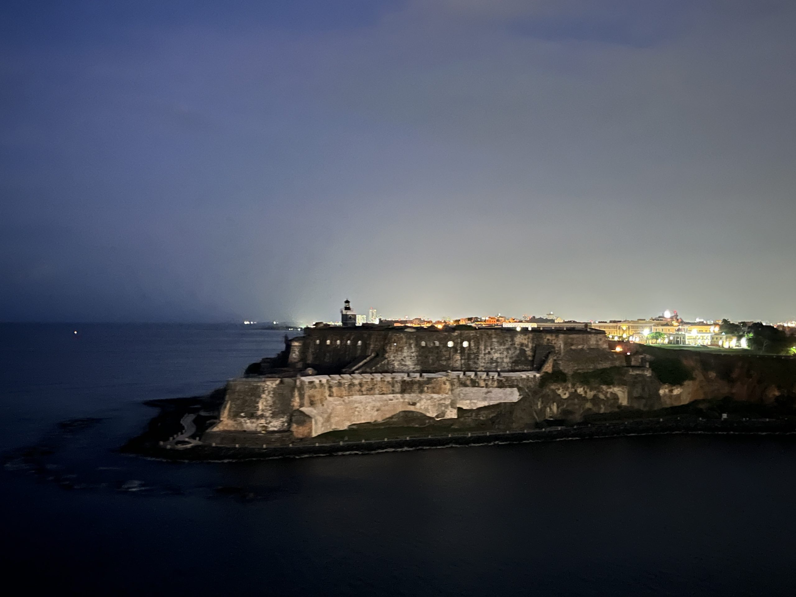 Leaving San Juan at night - a beautiful view for sure!