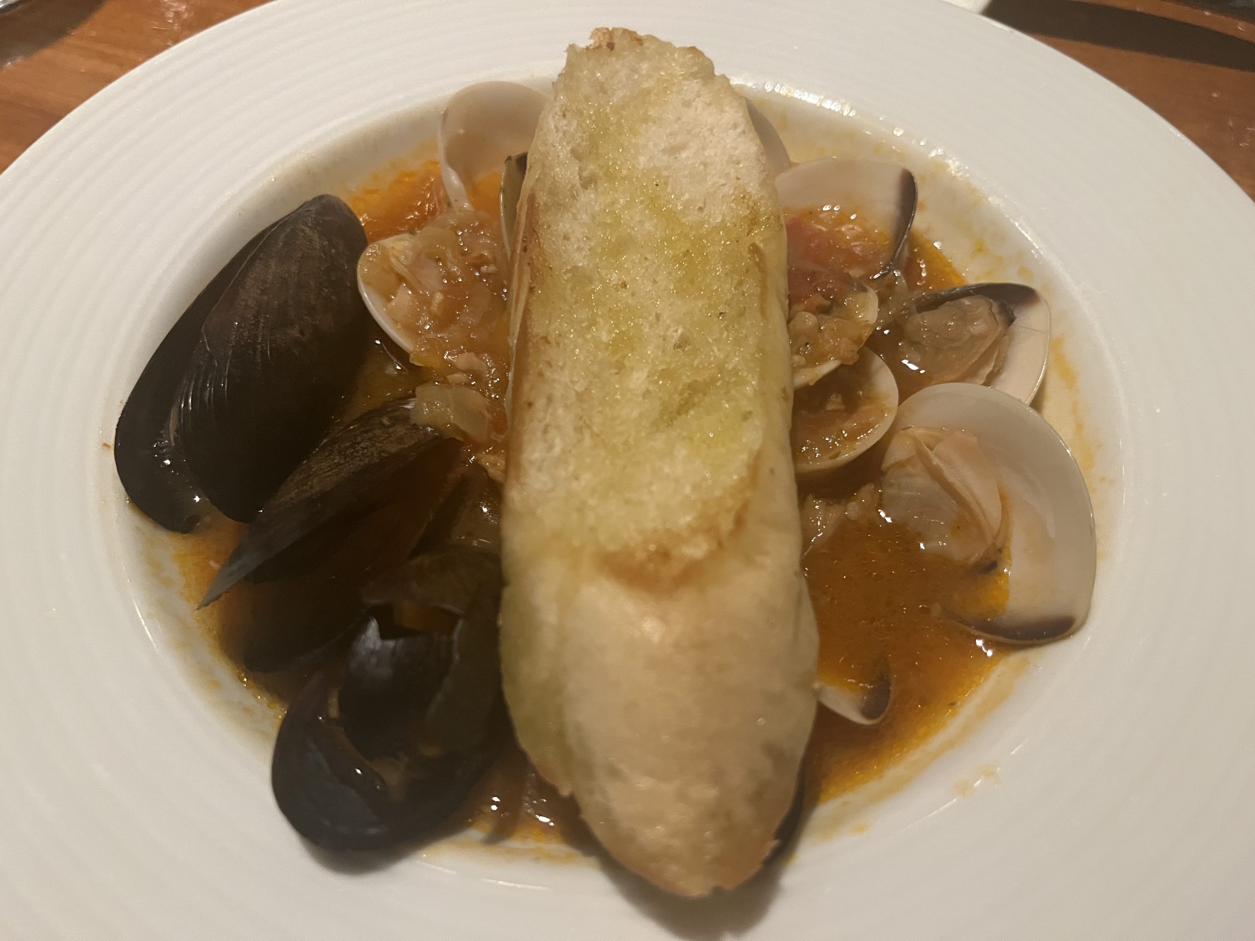 Mussels and Clams from Cucina del Capitano on Caarnival's Mardi Gras