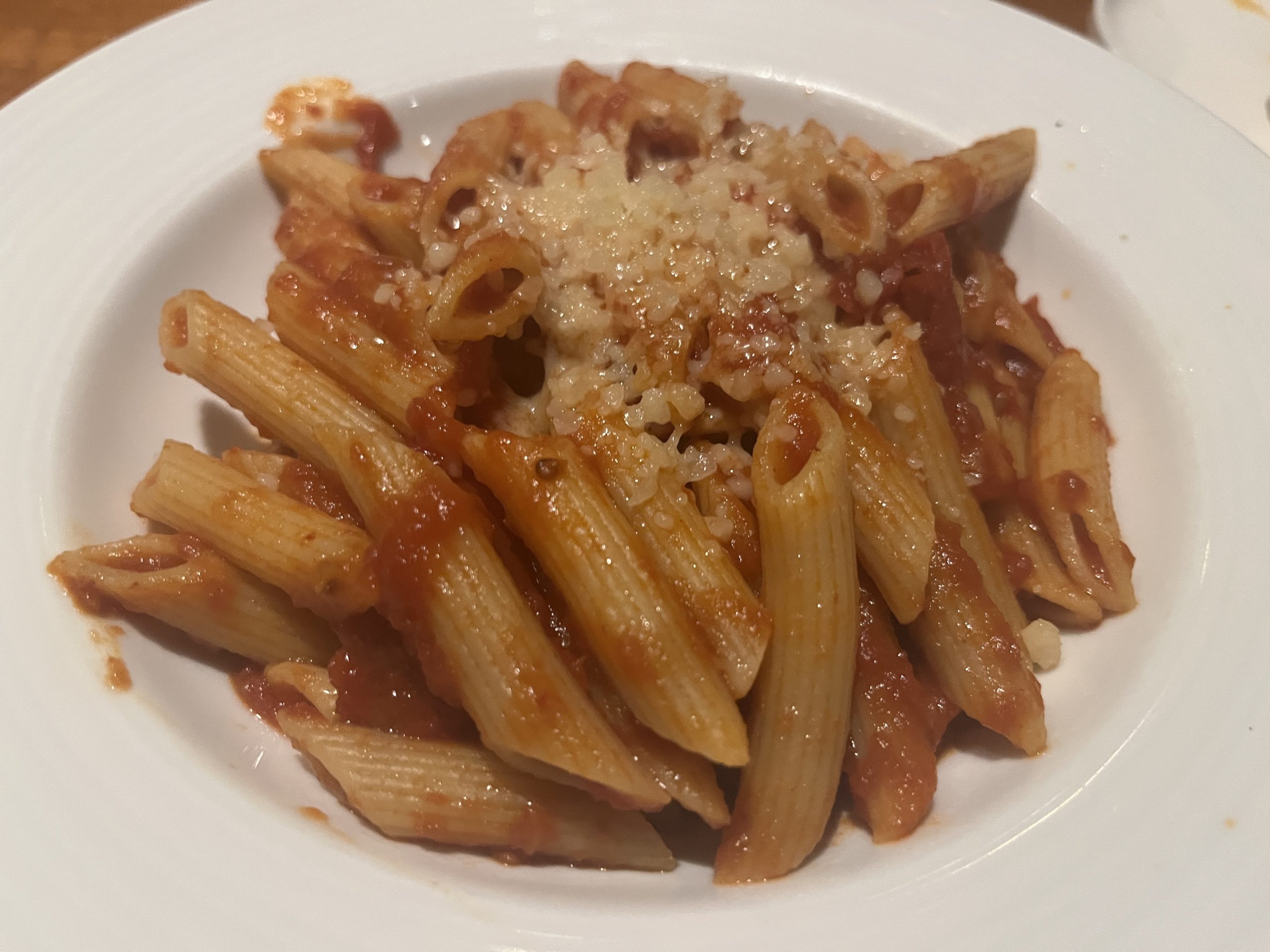 Penne Pasta from Cucina del Capitano on Carnival's Mardi Gras