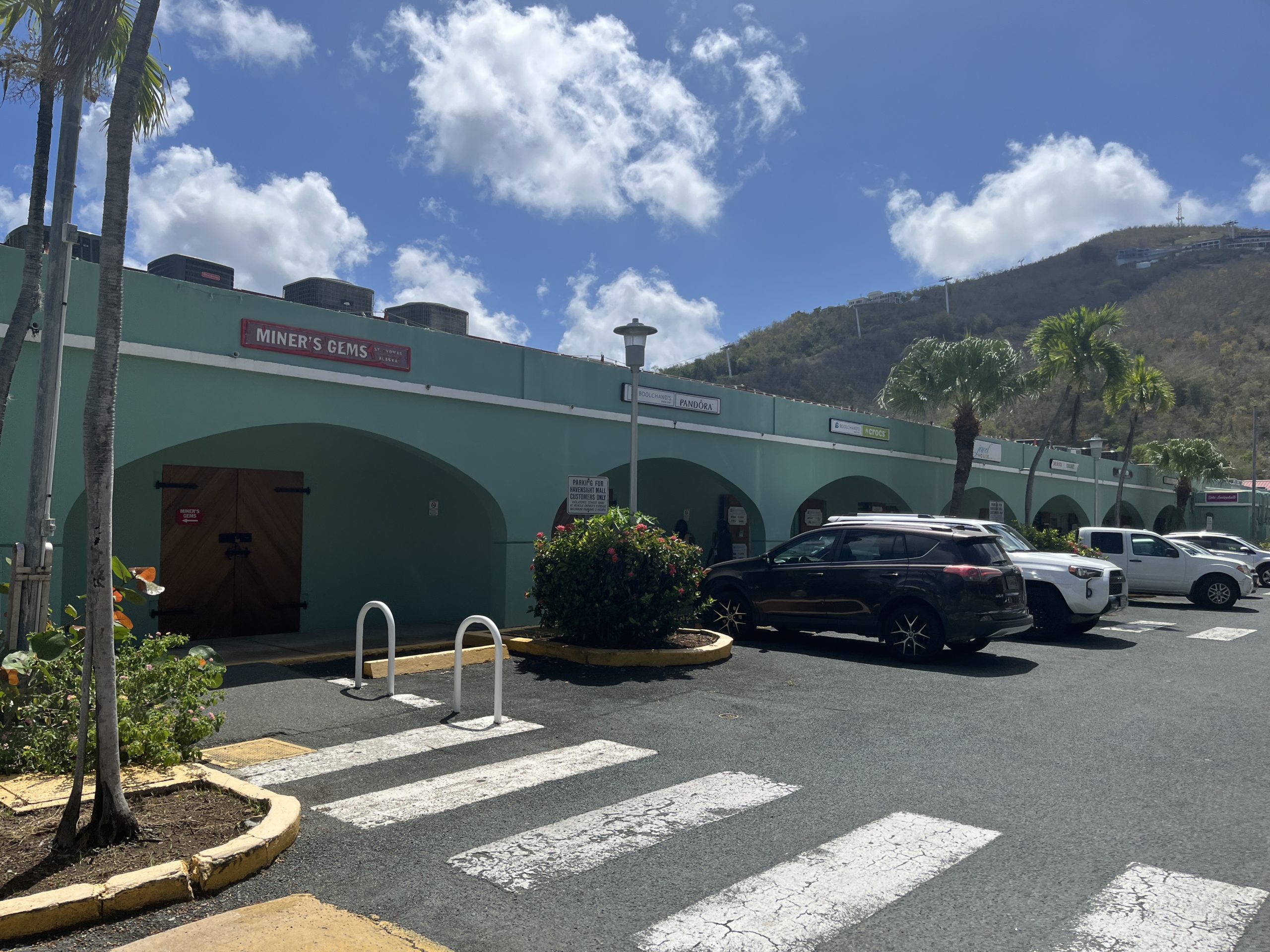 The St. Thomas cruise port and Havensight Mall