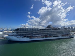 MSC Seascape docked at PortMiami