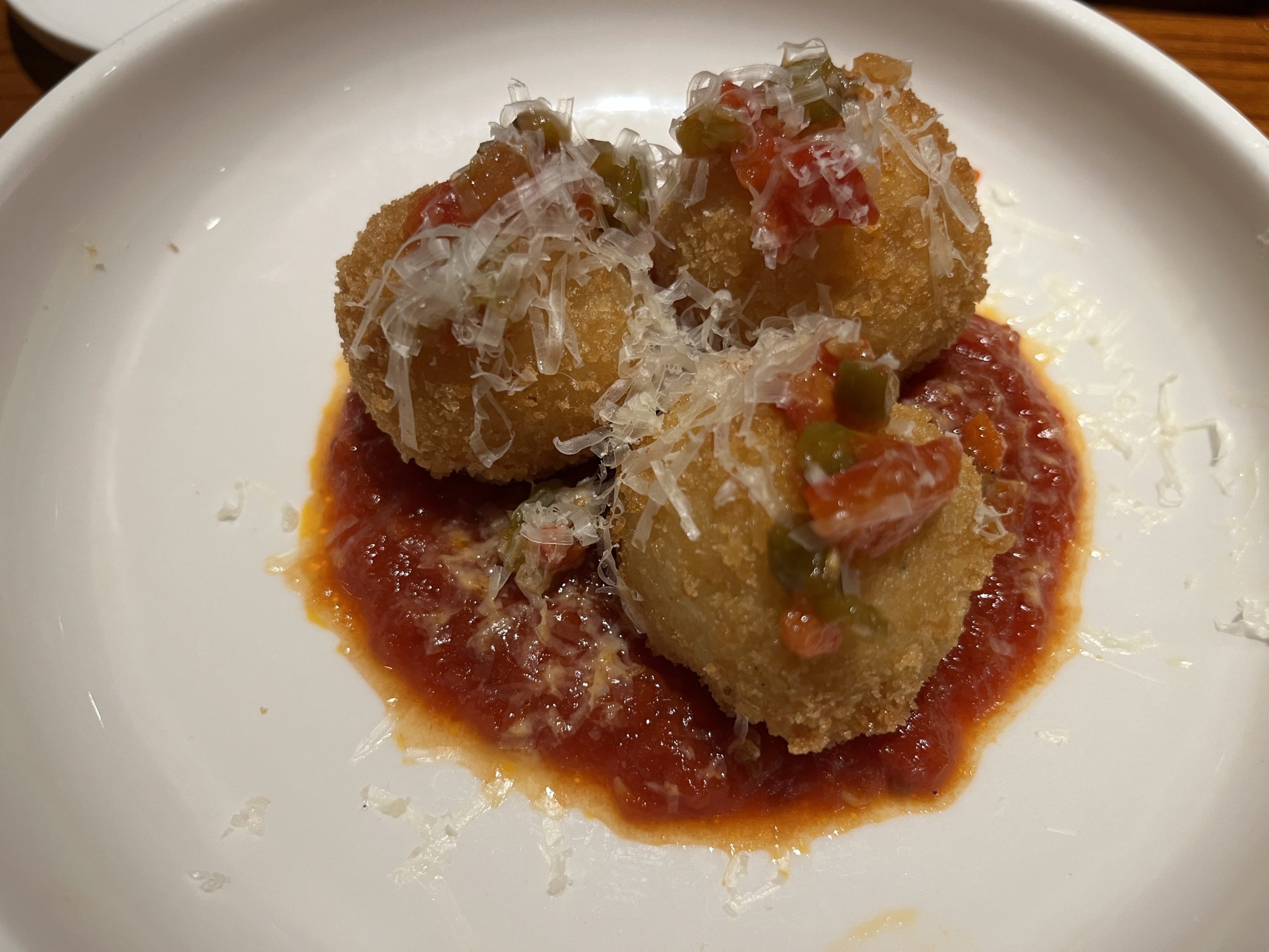 Arancini from Cucina del Capitano on Carnival Celebration