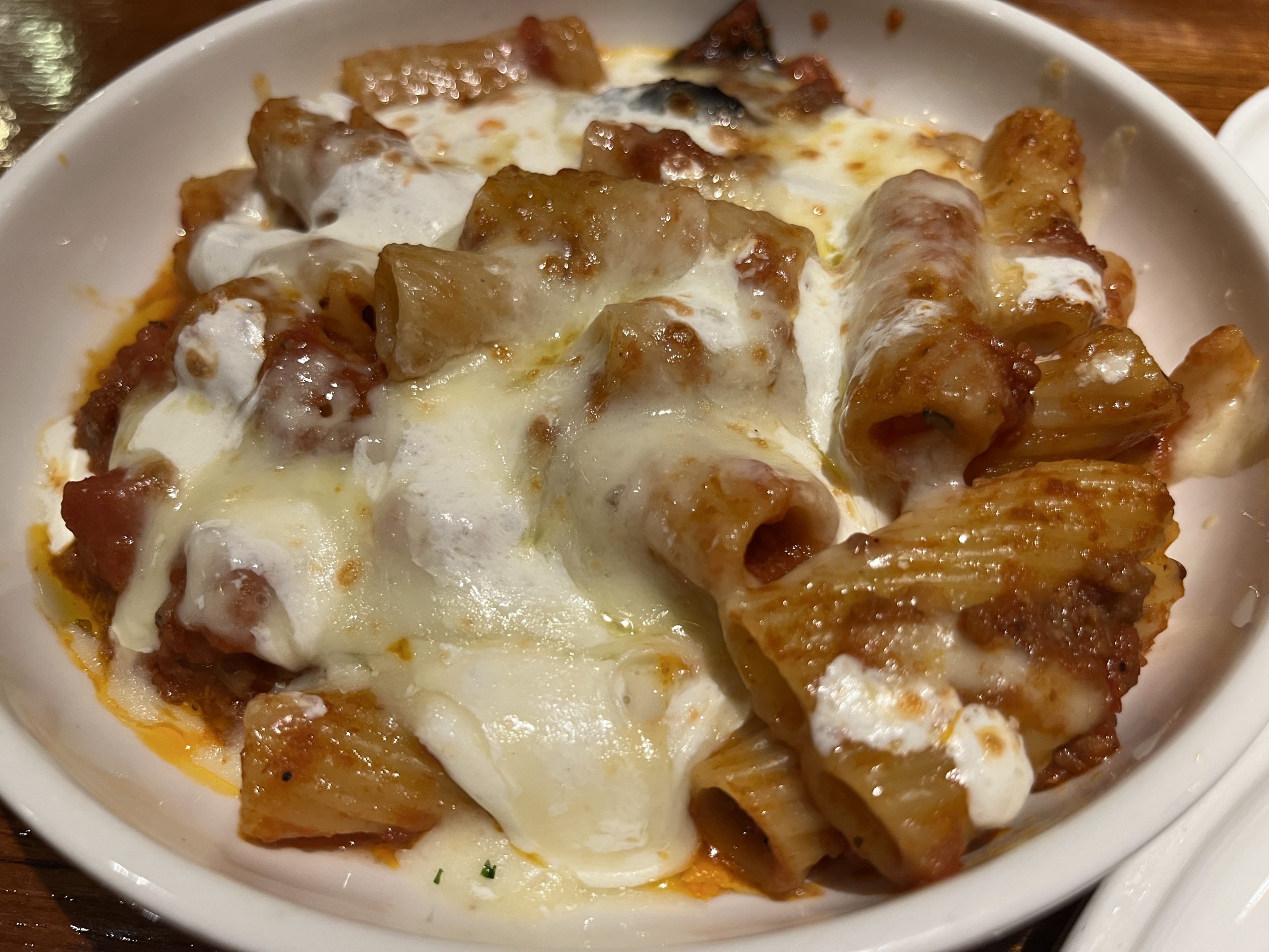 Baked Rigatoni from Cucina del Capitano on Carnival Celebration