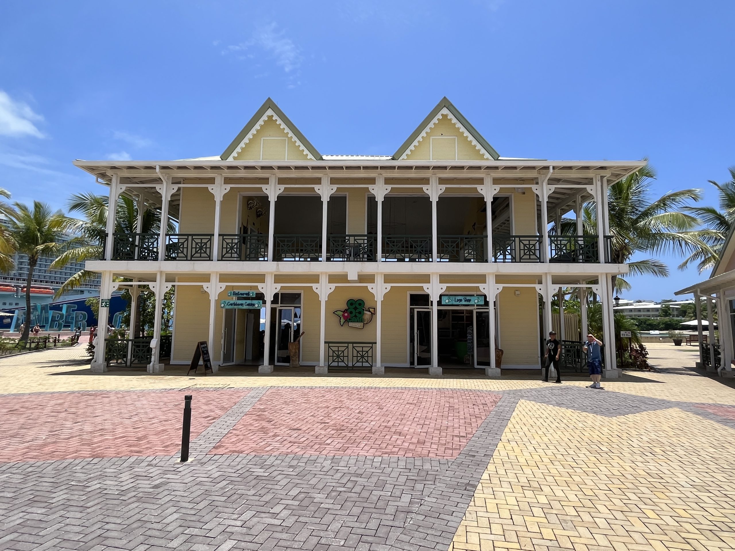 Port and shopping area at Amber Cove