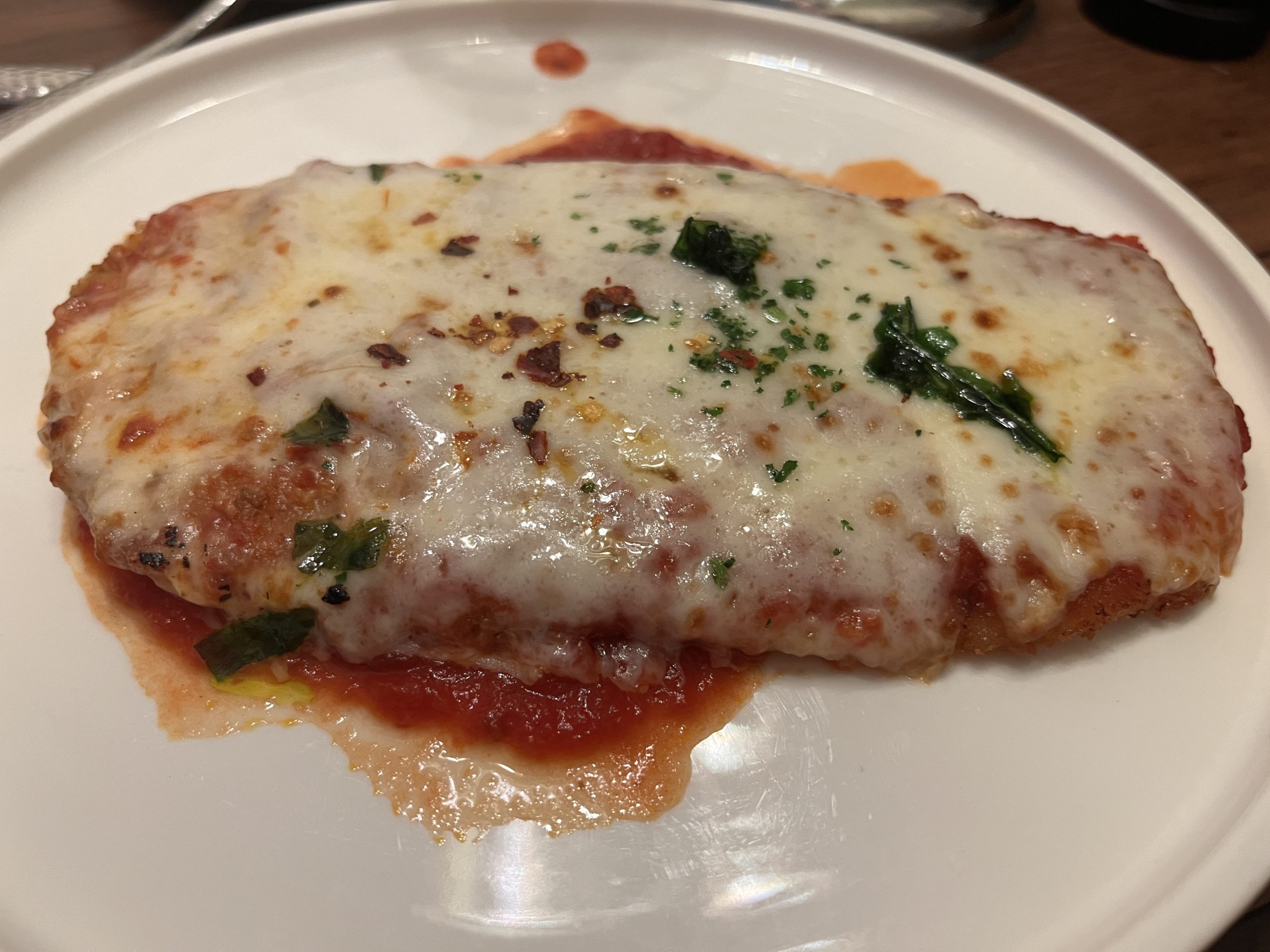 Chicken Parm from Cucina del Capitano on Carnival Celebration