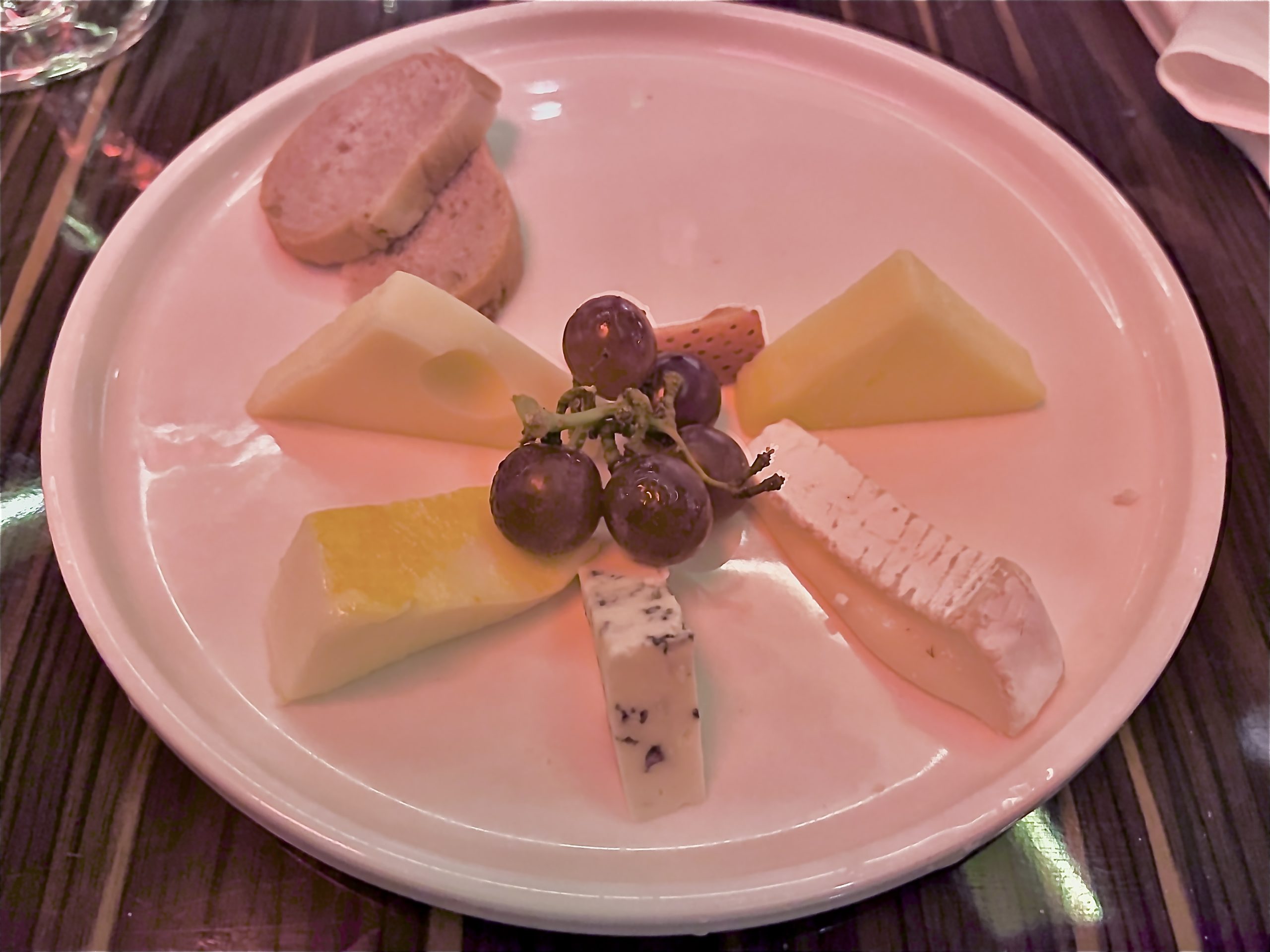 Cheese Plate from the main dining room on Carnival Celebration