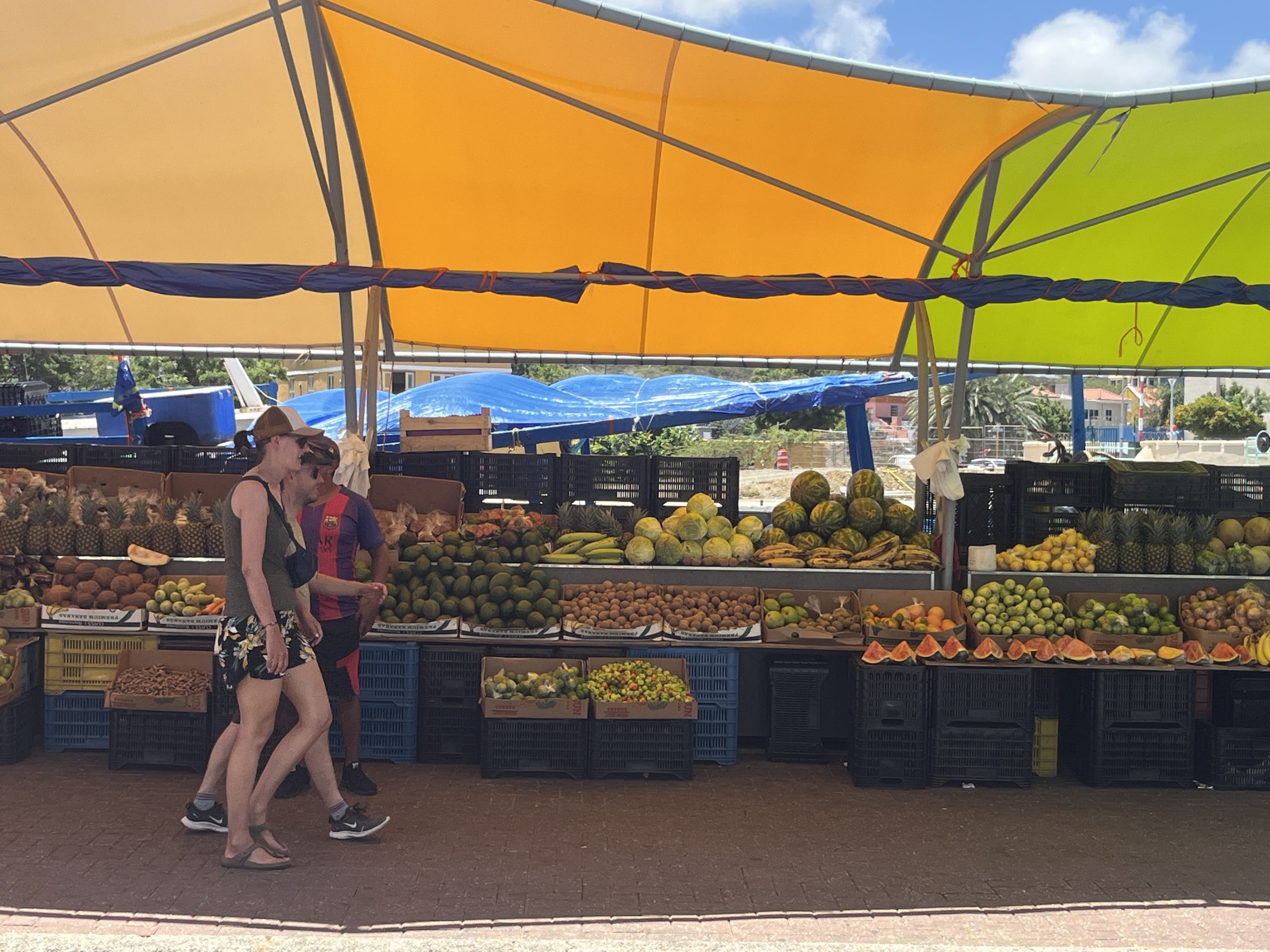 A street market in Curacao