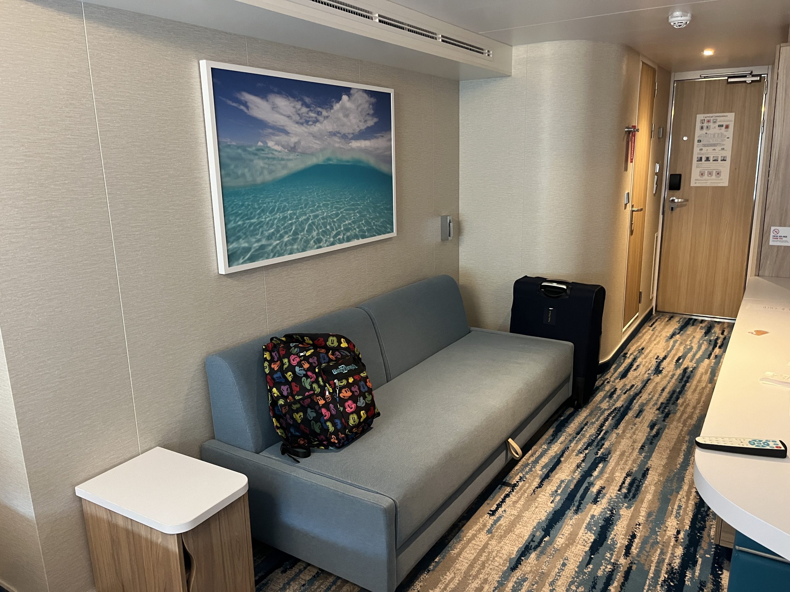 Oceanview stateroom 5429 on Carnival Celebration