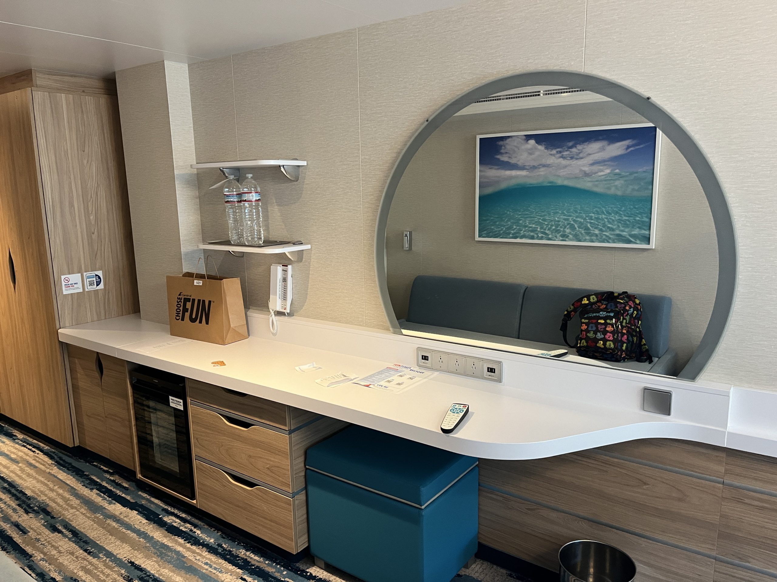 Oceanview stateroom 5429 on Carnival Celebration