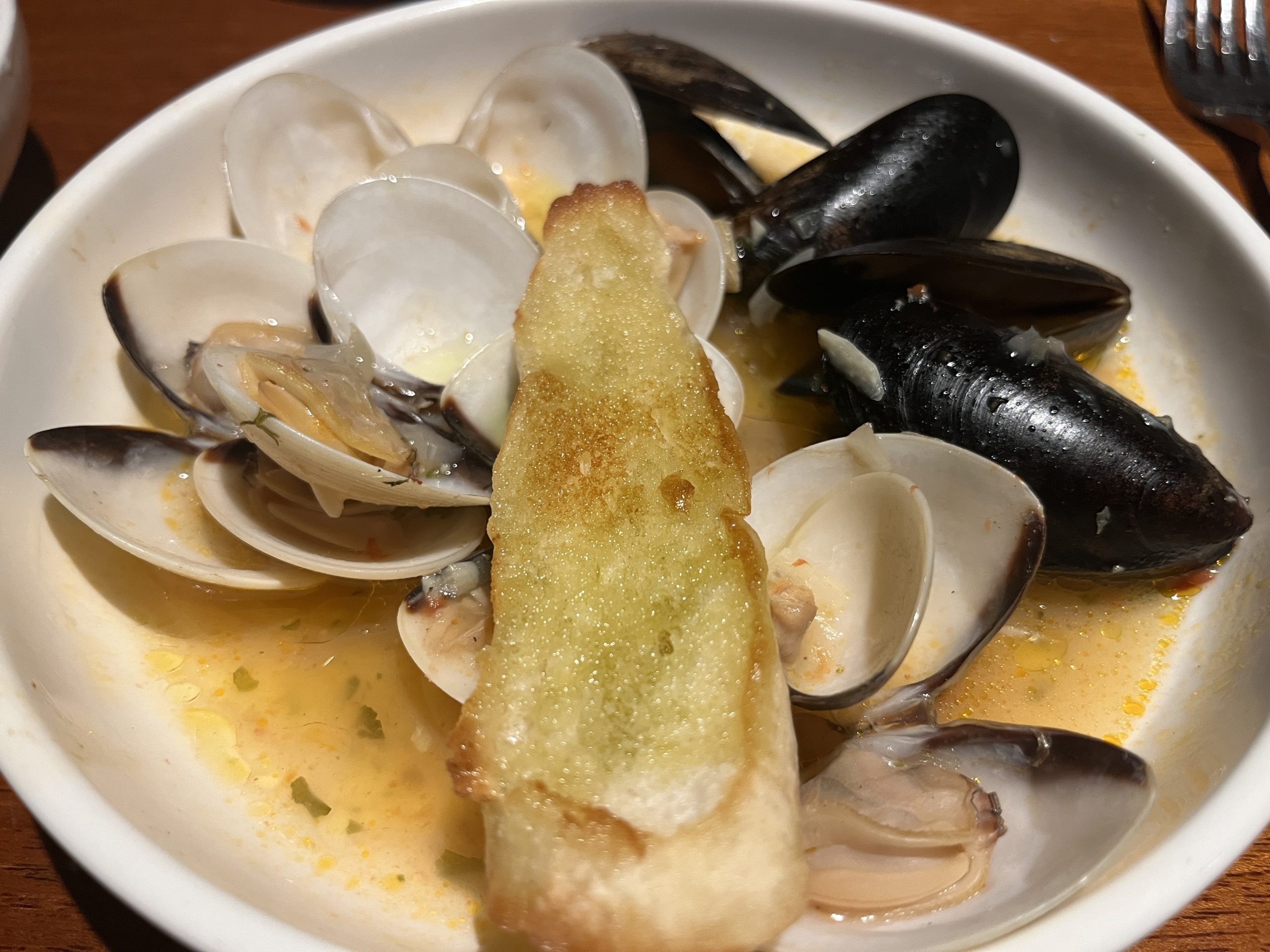 Clams and mussels from Cucina del Capitano on Carnival Celebration