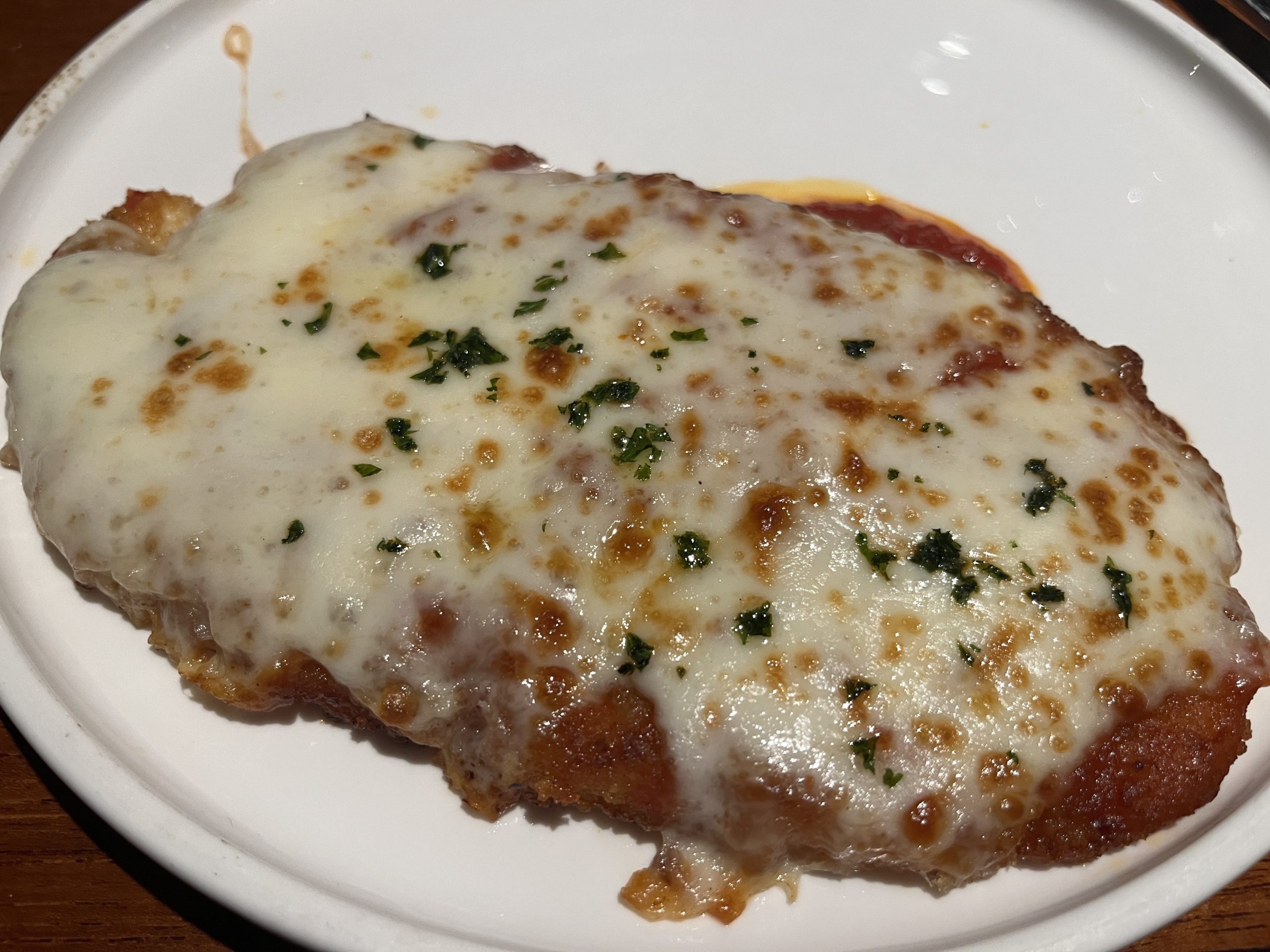 Chicken Parm from Cucina del Capitano on Carnival Celebration