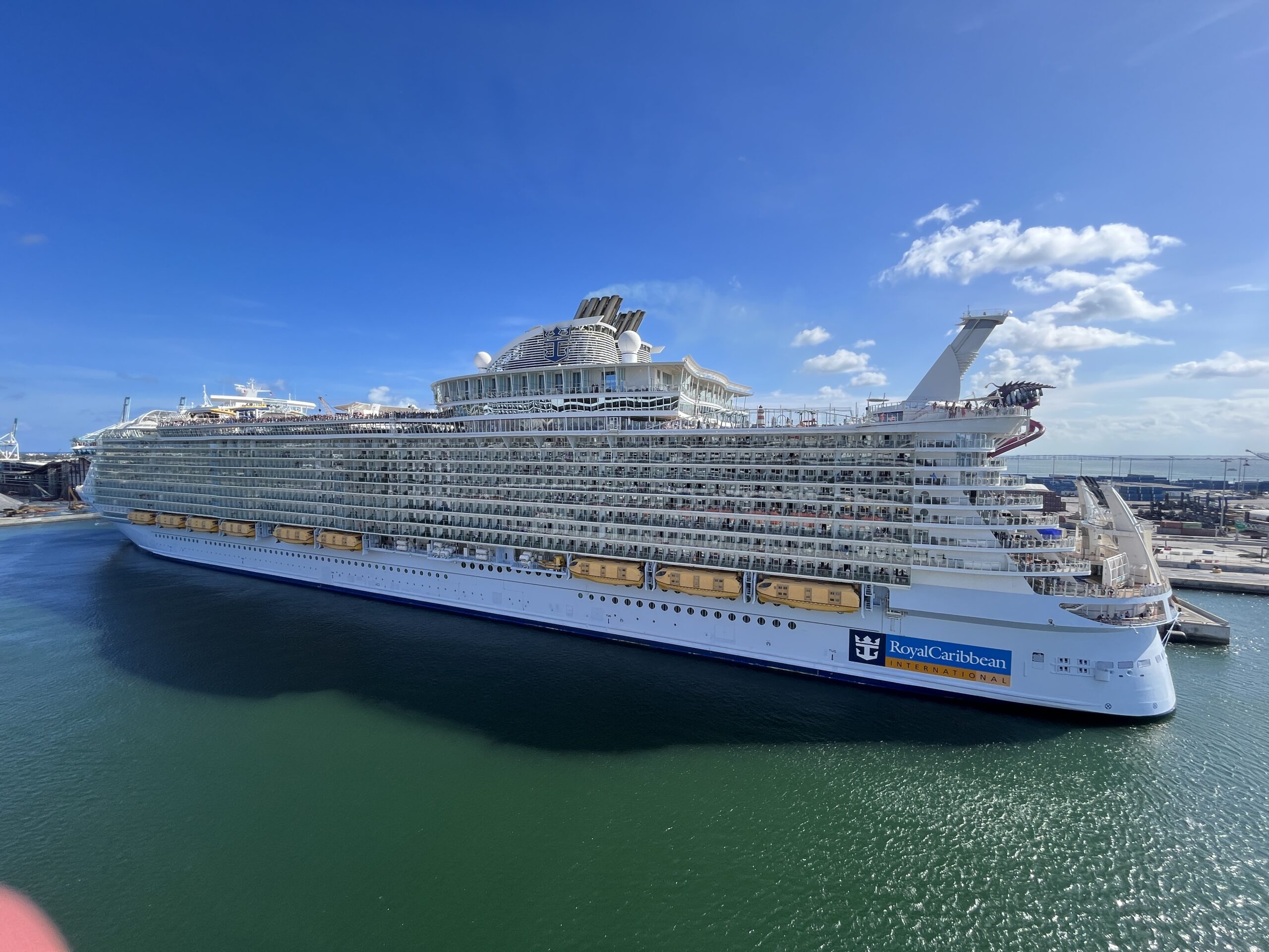 Royal Caribbean's Harmony of the Seas at PortMiami on September 2, 2023 