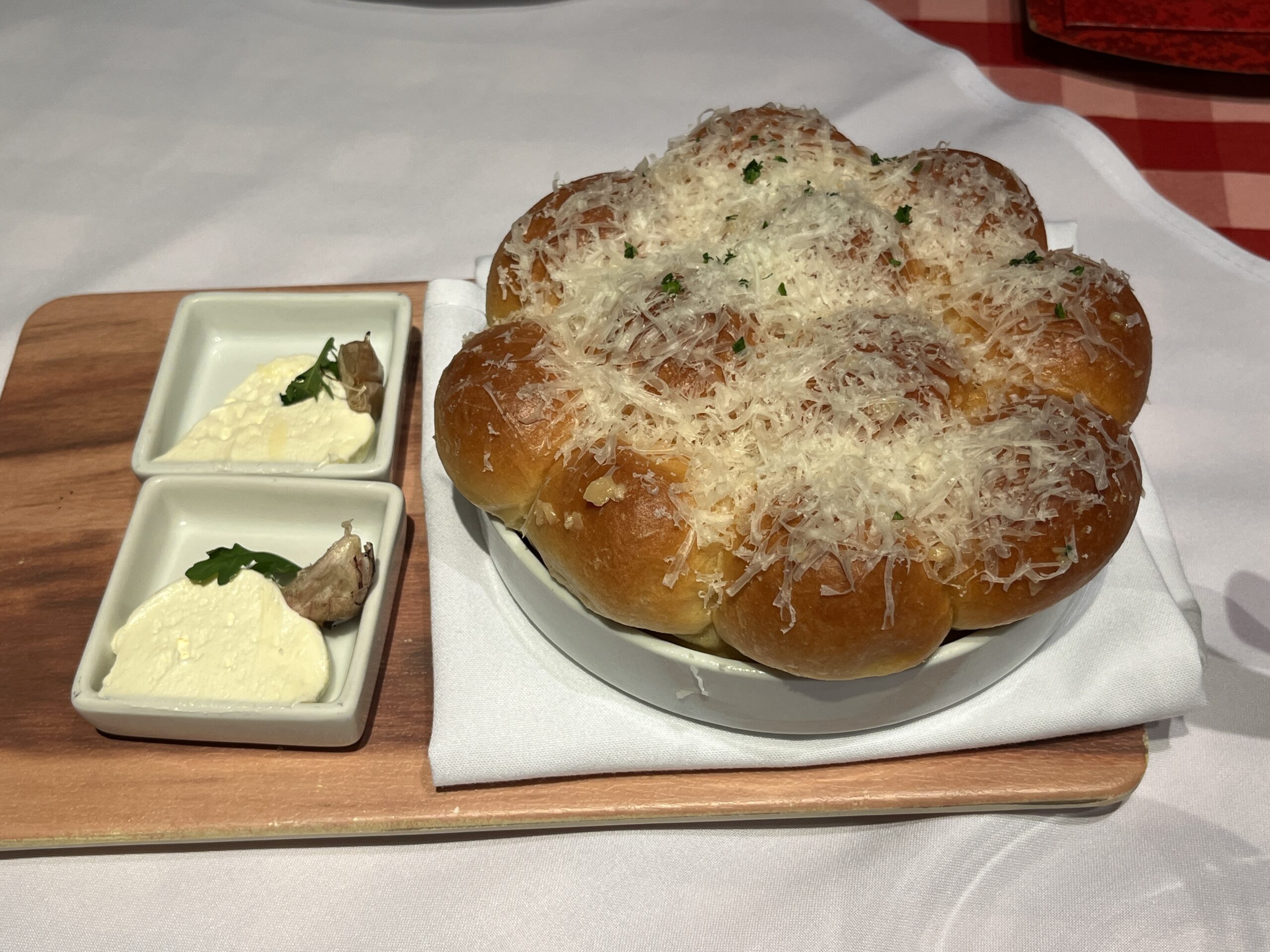 Bread from Cucina del Capitano on Carnival Horizon