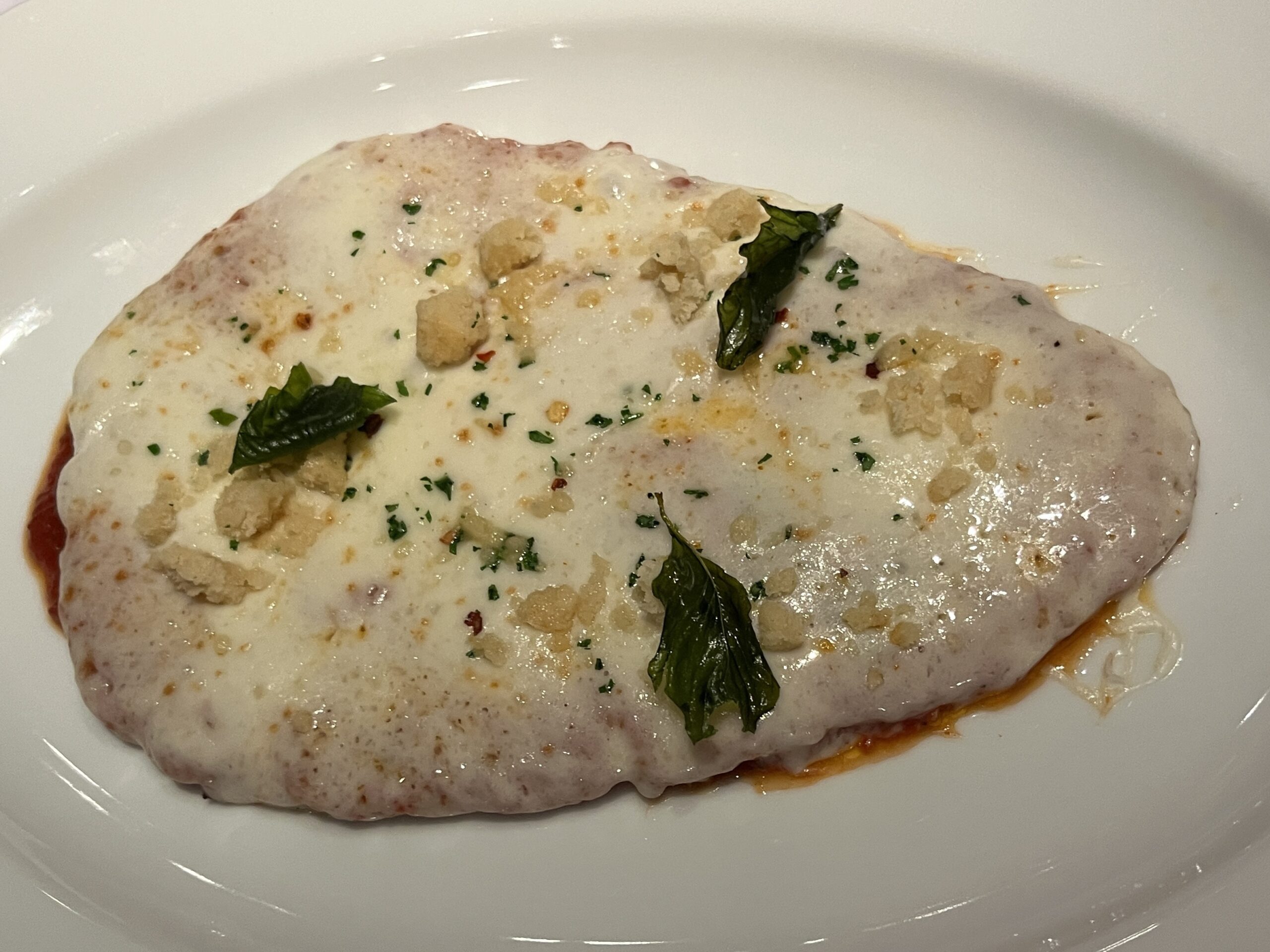 Chicken Parm from Cucina del Capitano on Carnival Horizon