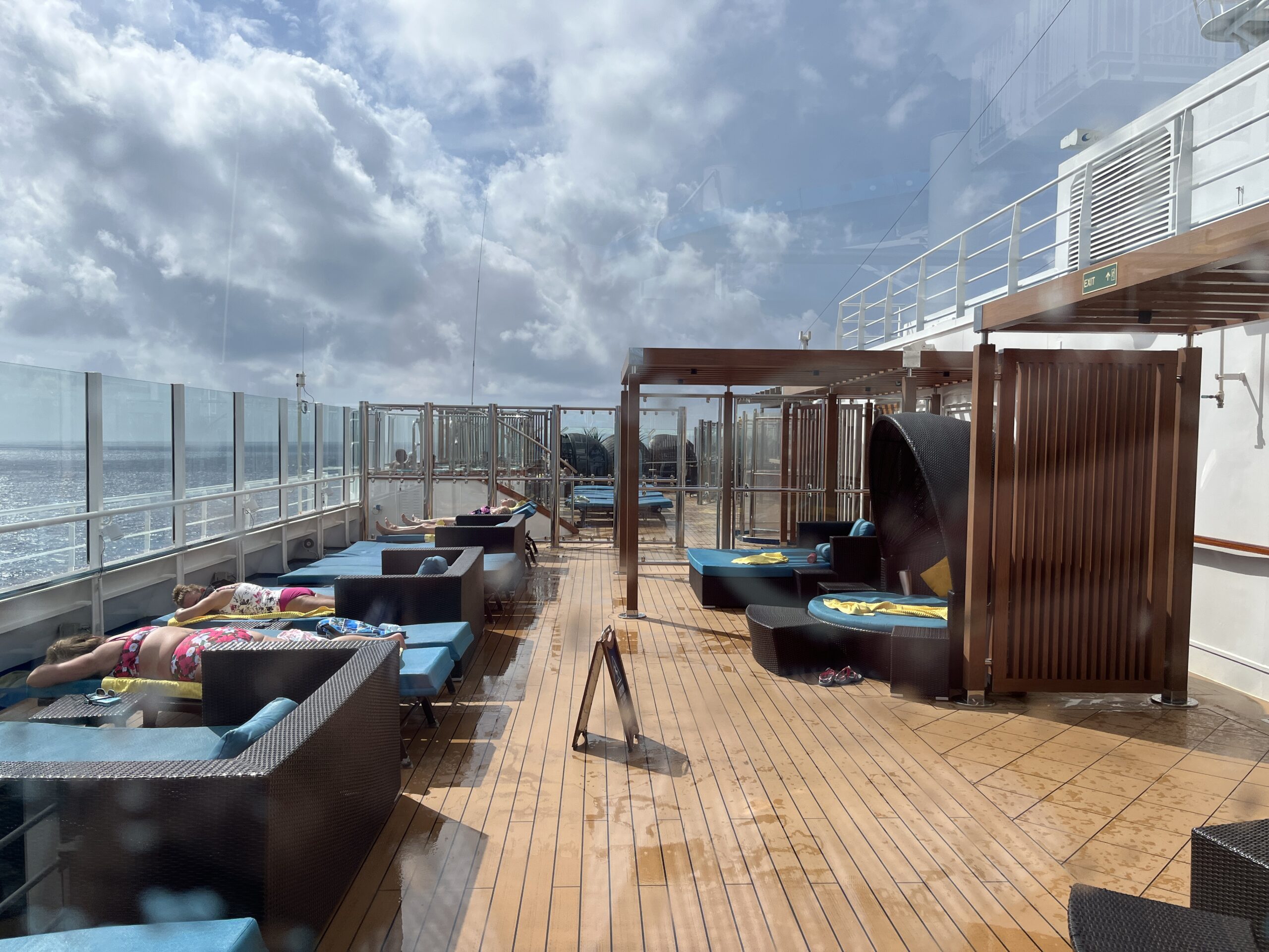 Seating in the Serenity Deck on Carnival Horizon