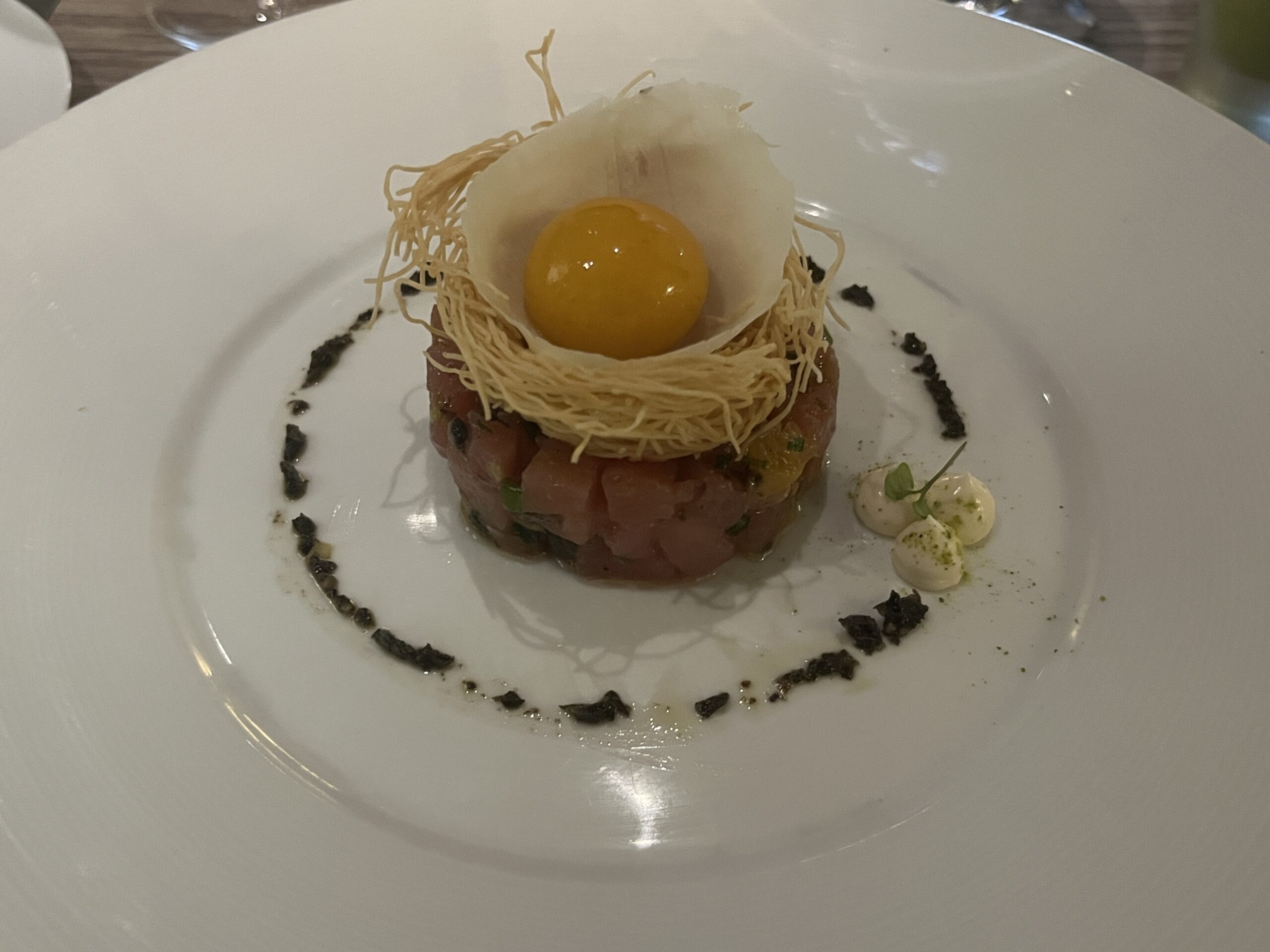 Tuna tartare from from Fahrenheit 555 on Carnival Horizon