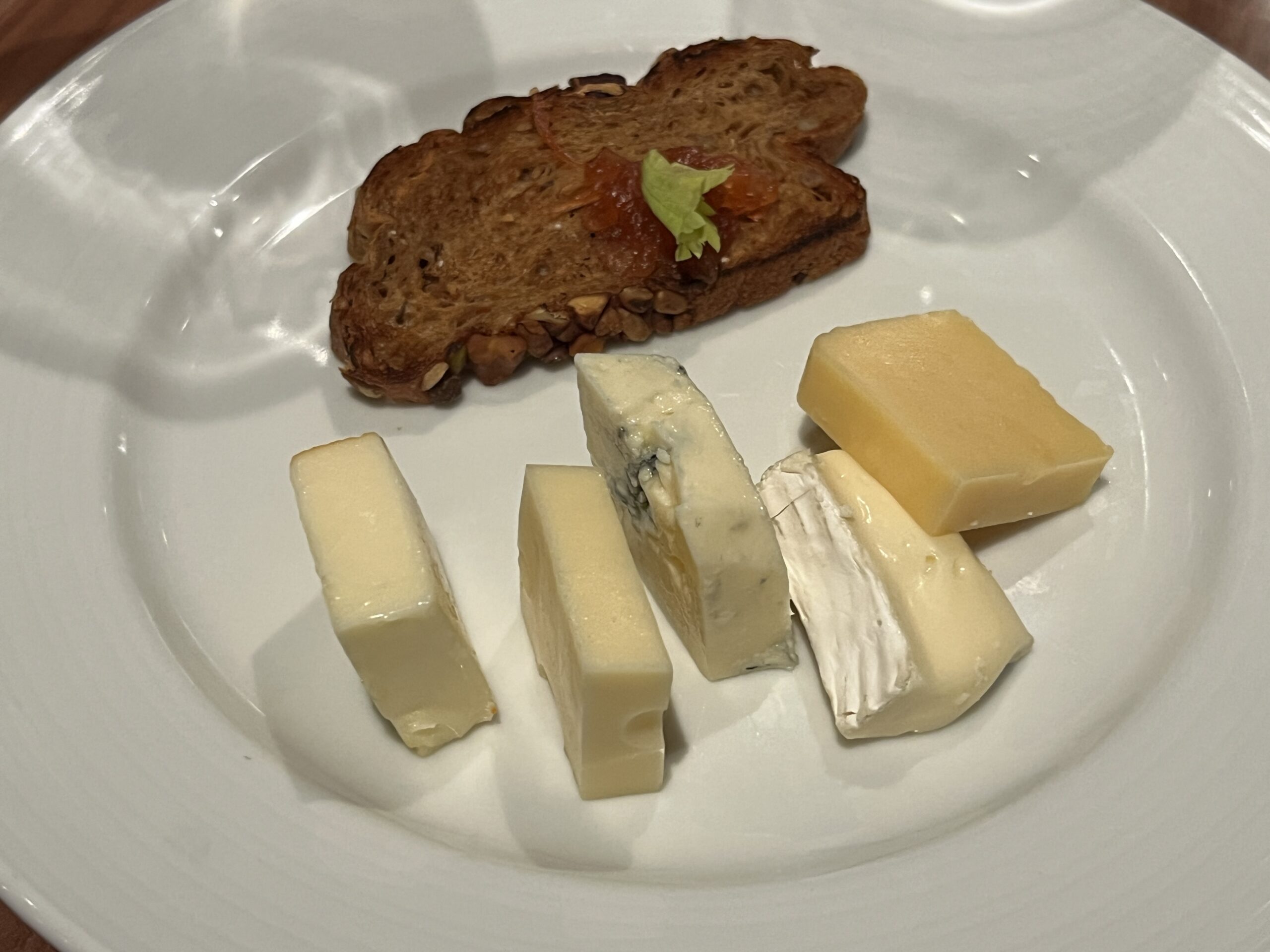 Cheese Plate from the main dining room on Carnival Horizon