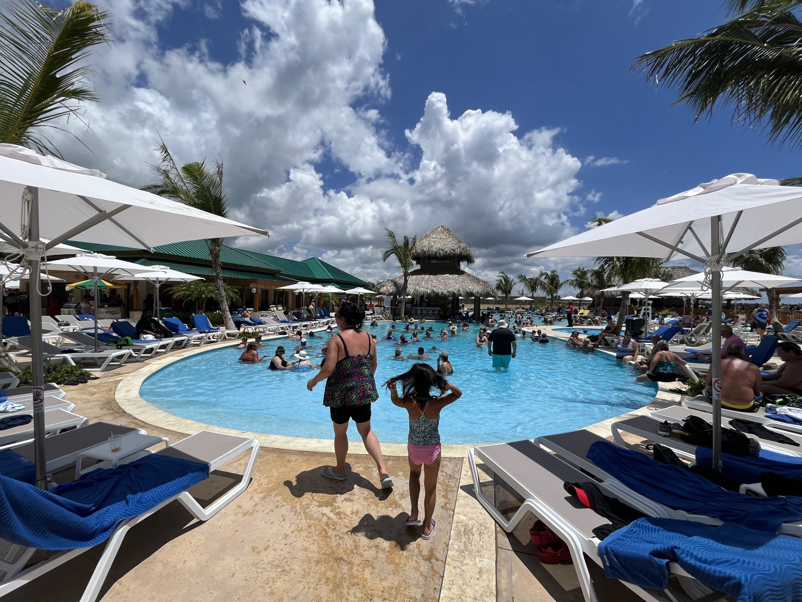 The pool at the Sugar Breeze Cruise Terminal in La Romana, Dominican Republic