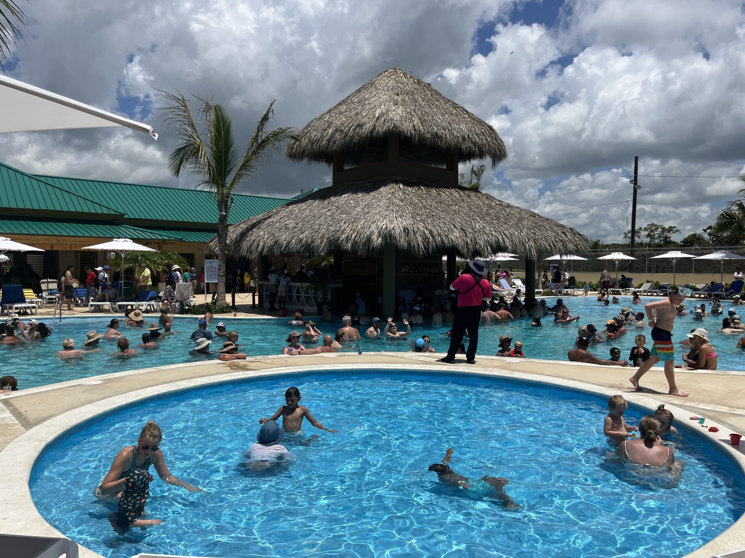 The pool at the Sugar Breeze Cruise Terminal in La Romana, Dominican Republic