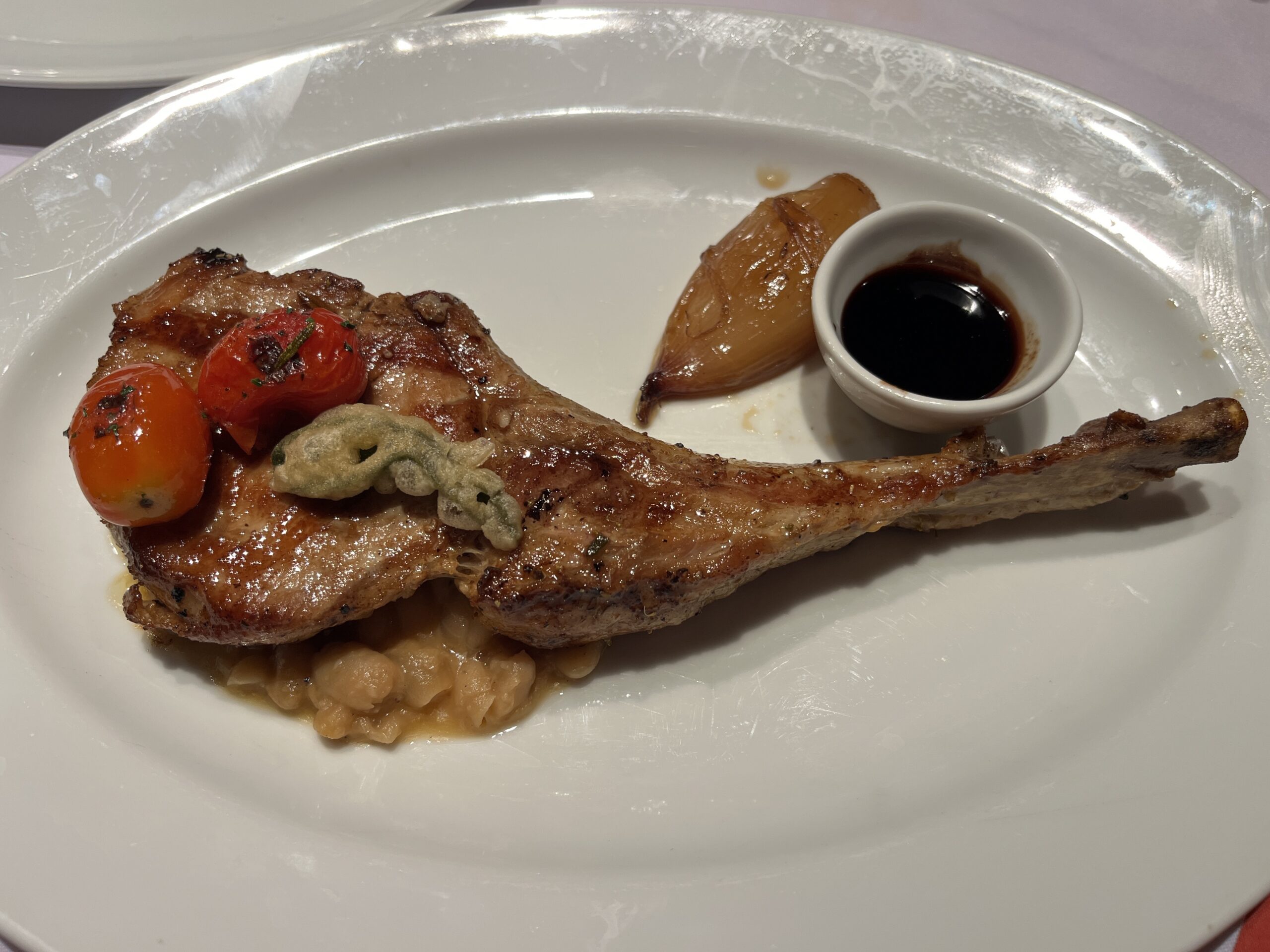 Tomahawk Pork Chop from Cucina del Capitano on Carnival Horizon