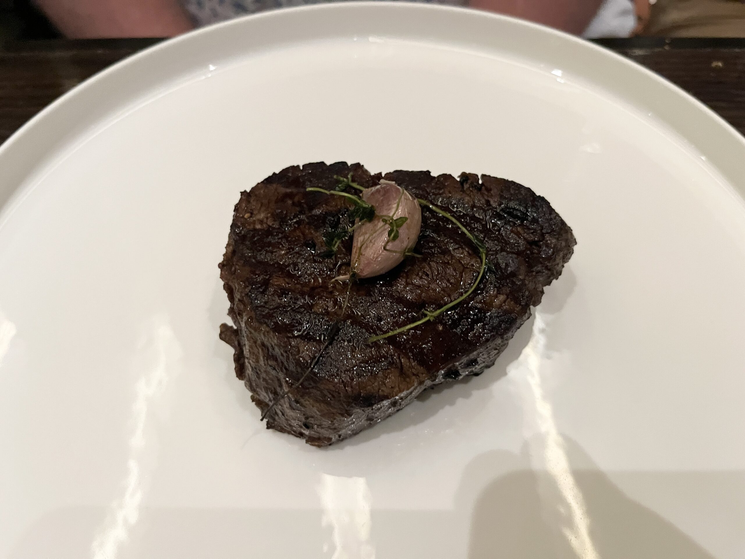 Filet from Fahrenheit 555 steakhouse on Carnival Horizon