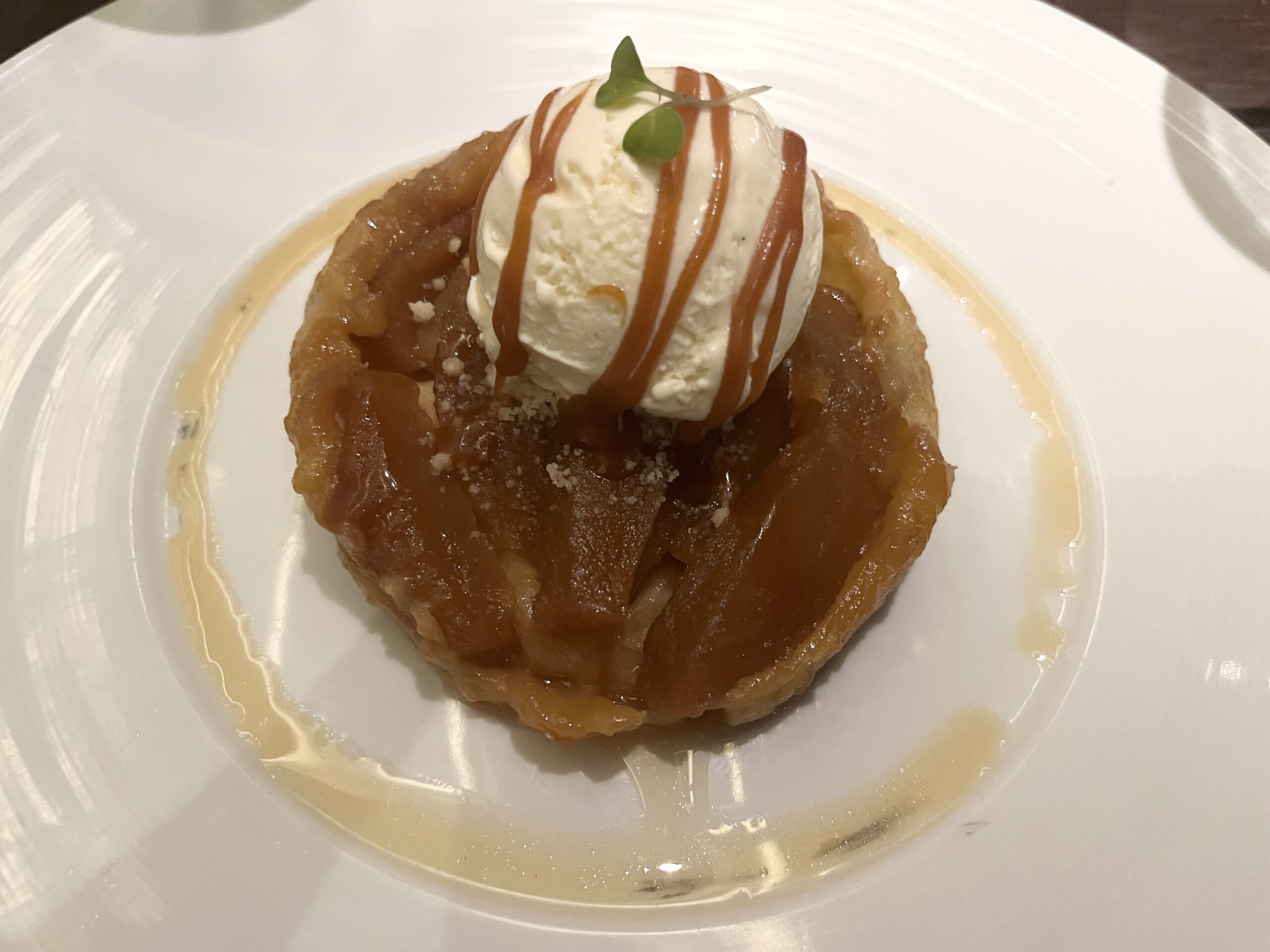 Apple Crostata from Fahrenheit 555 steakhouse on Carnival Horizon