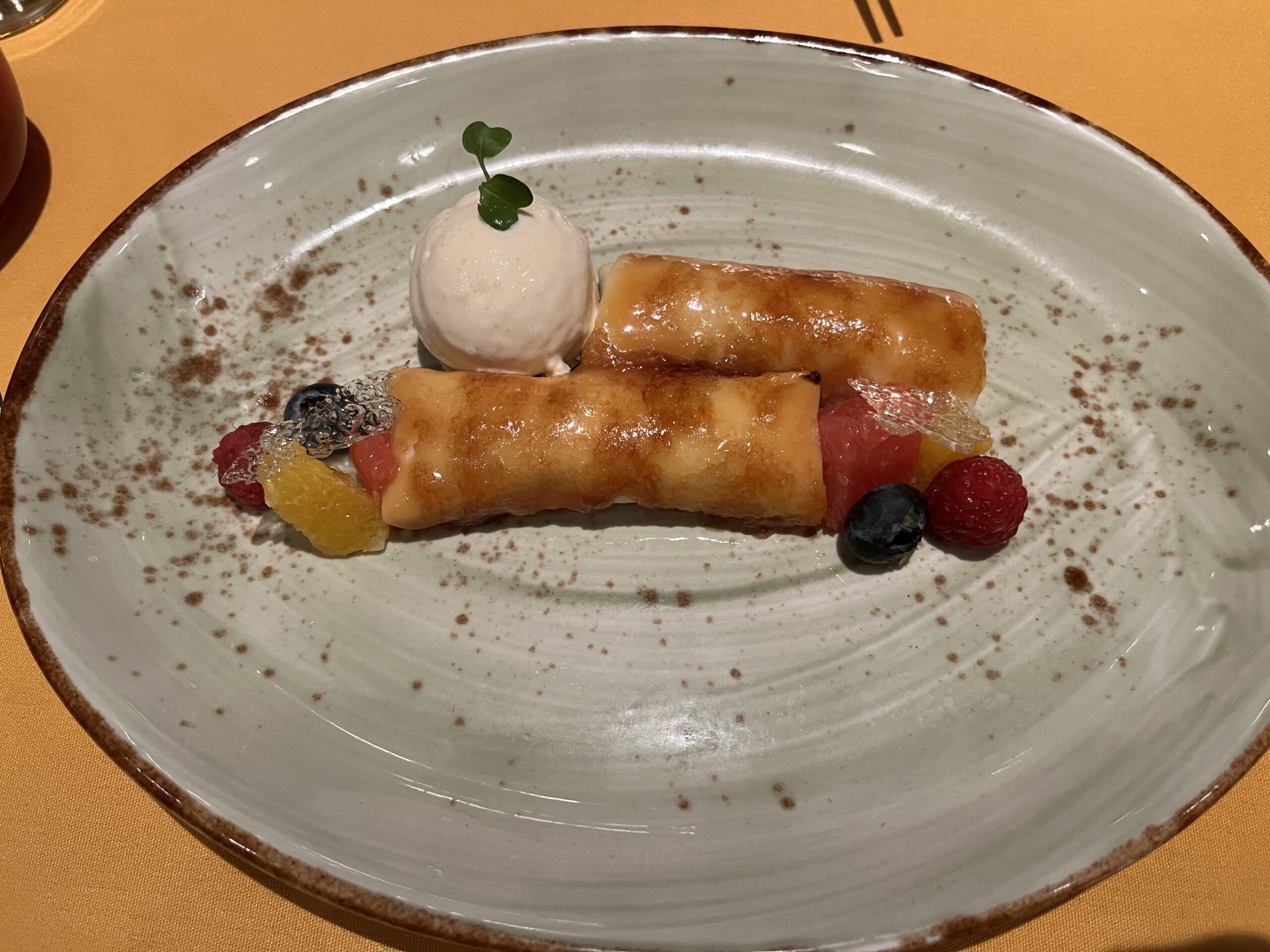 Caramelized Crepes from Ji Ji Asian Bistro on Carnival Horizon