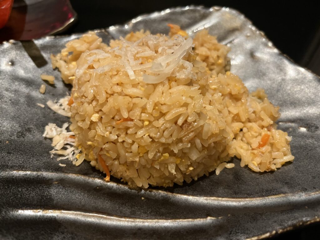 Crab Fried Rice from Tamarind on Holland America's Rotterdam