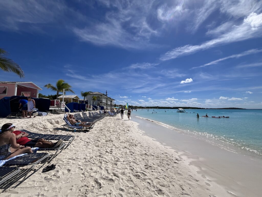 A look at the beach at Half Moon Cay