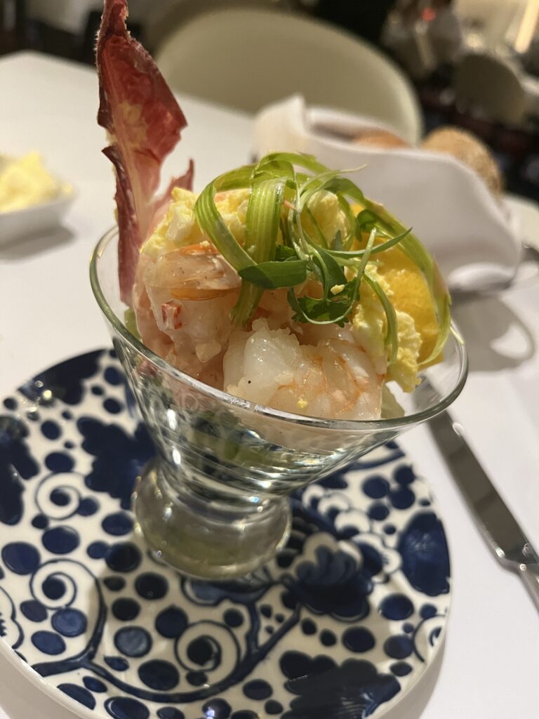 Shrimp Cocktail from the main dining room on Holland America's Rotterdam