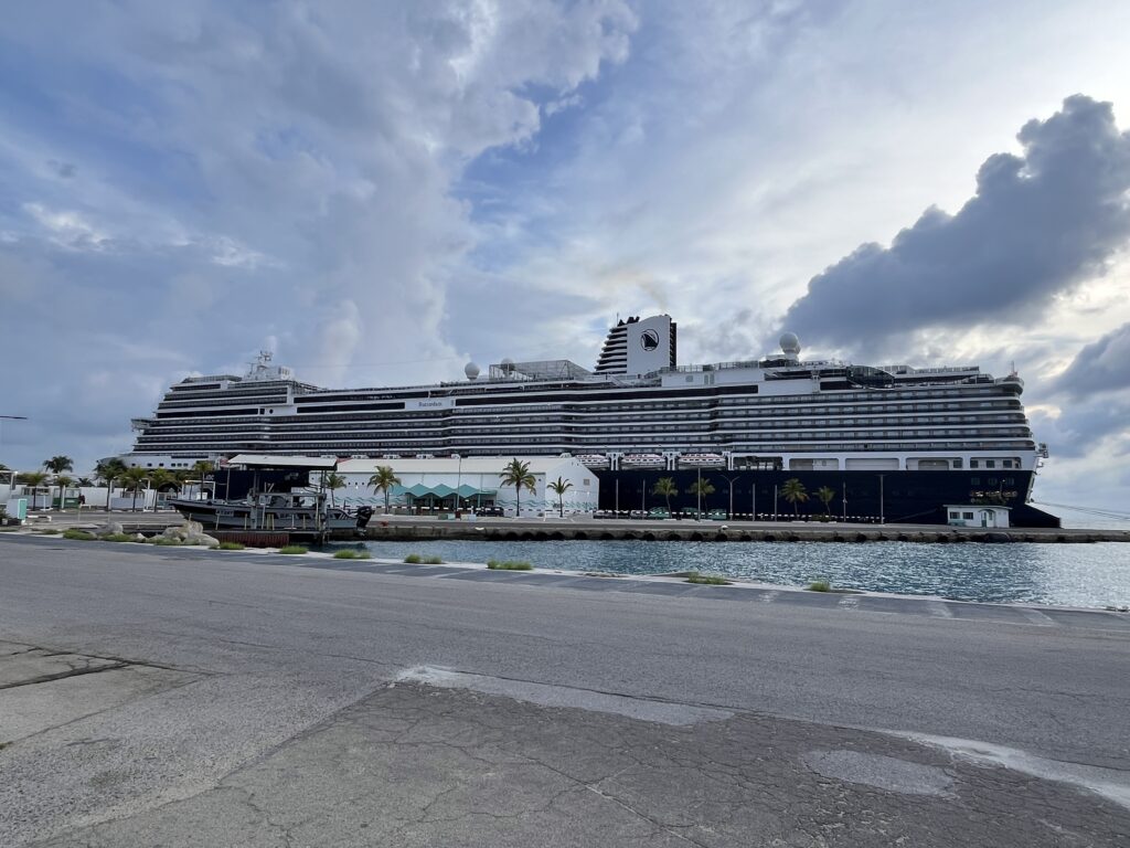 Holland America's Rotterdam docked in Aruba