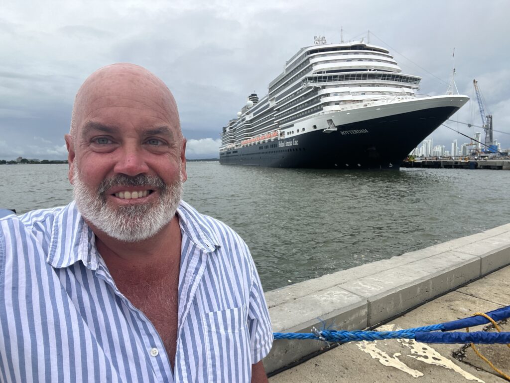 Holland America's Rotterdam docked in Cartagena, Colombia 